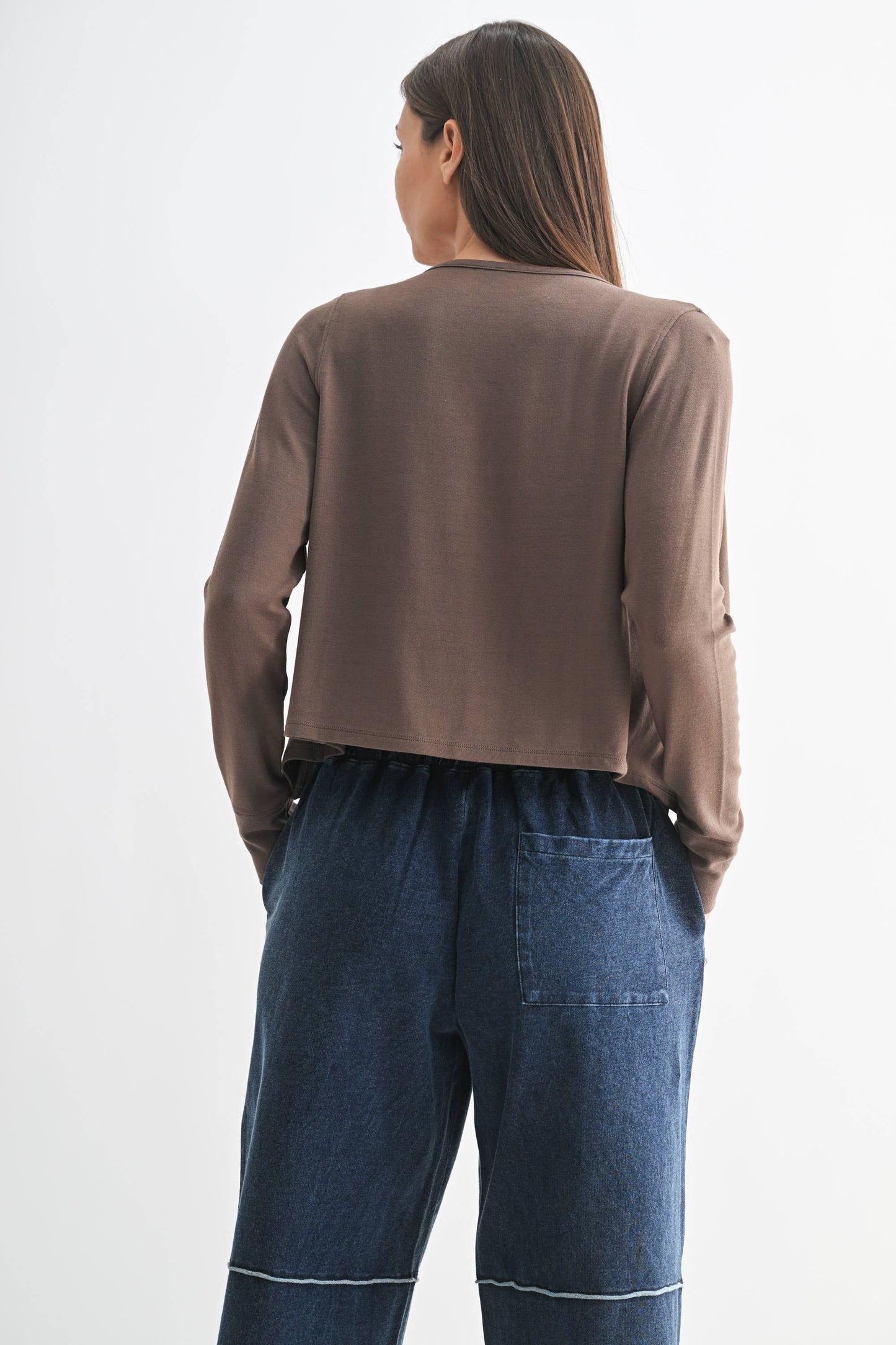 Mono B - Charming Ballet Tie-Front Sweater
