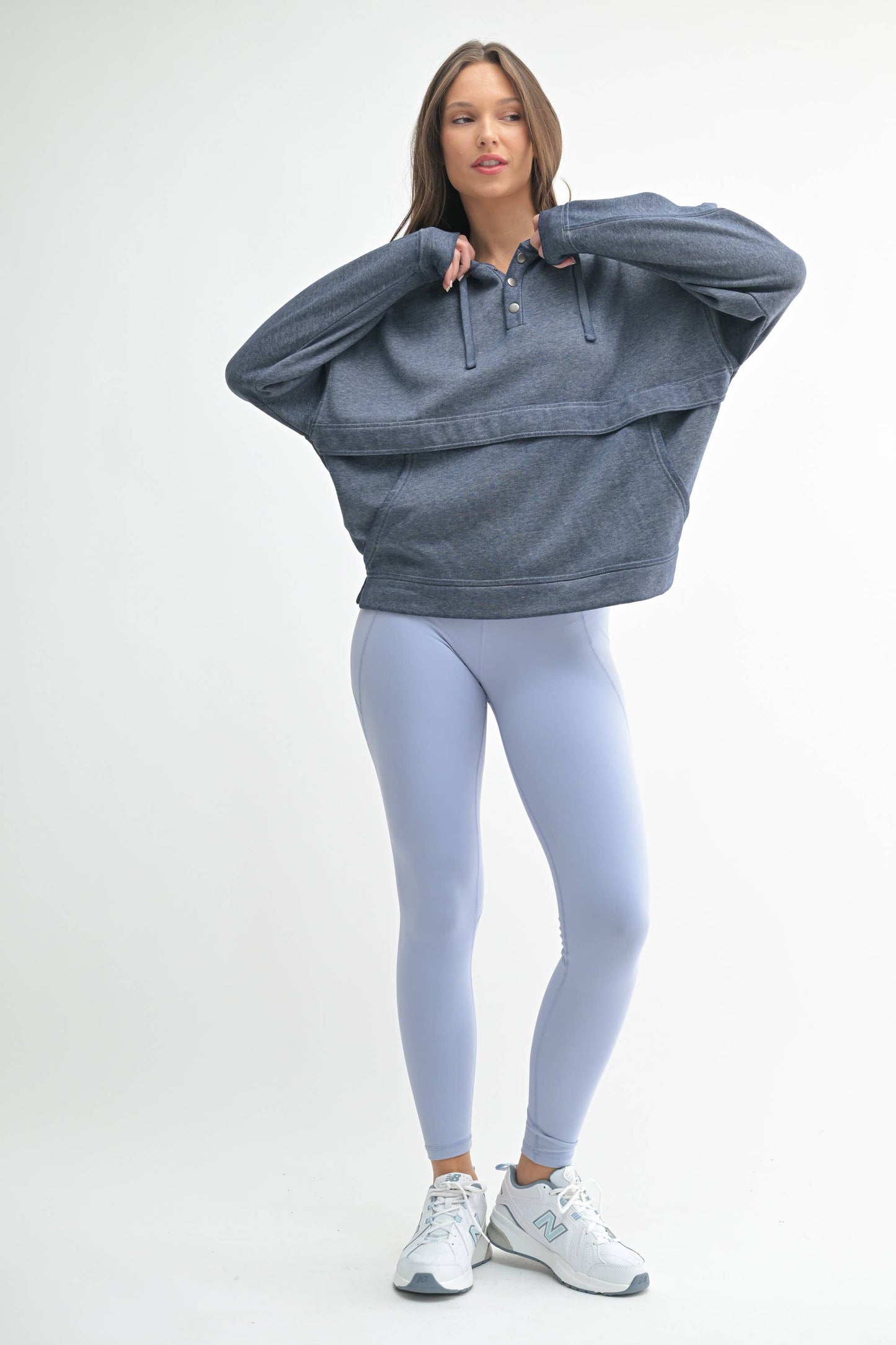 Mono B - Drift Burnout Fleece Snap Hoodie