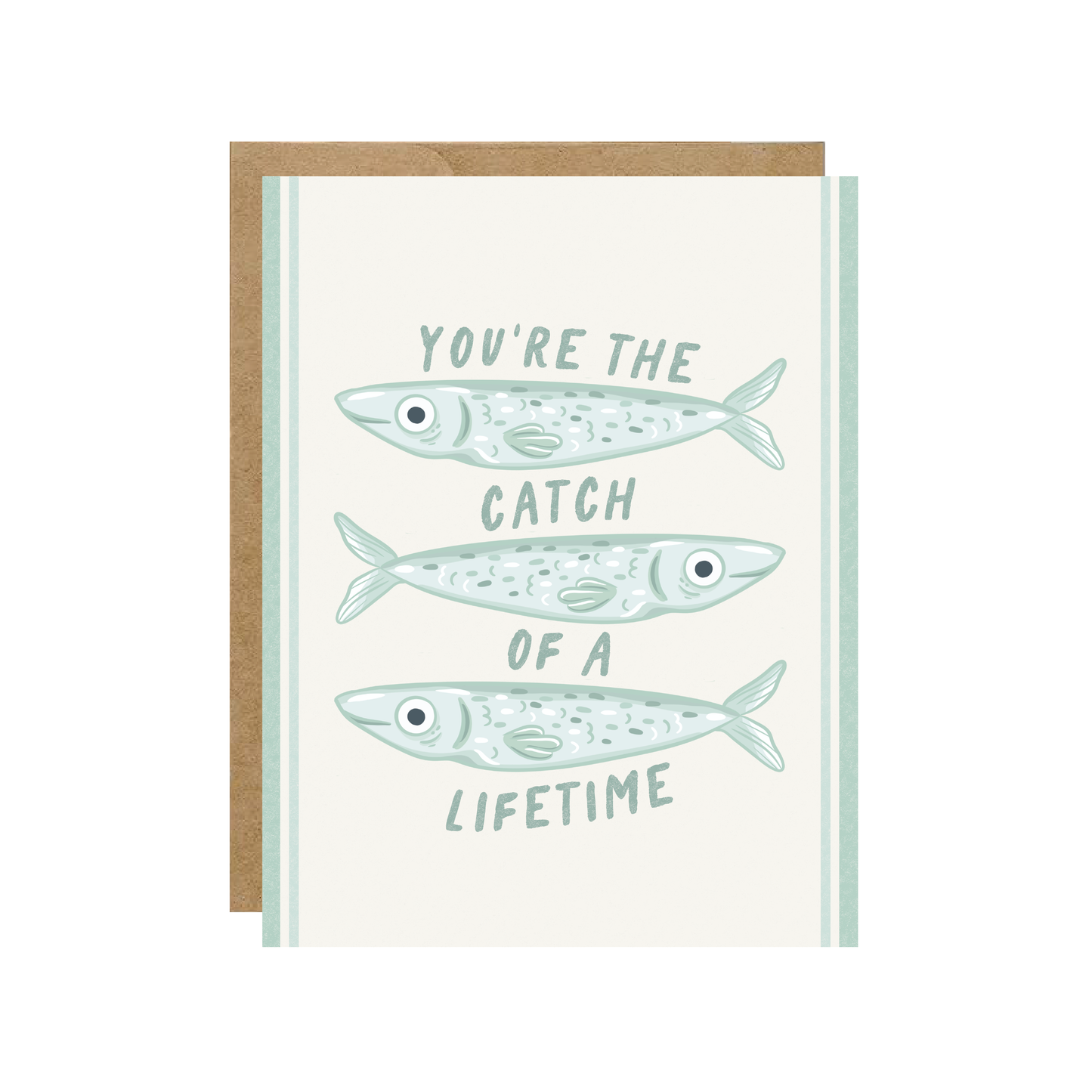 Simple Whimsy - Catch of a Lifetime - Fish Sardine Love Card