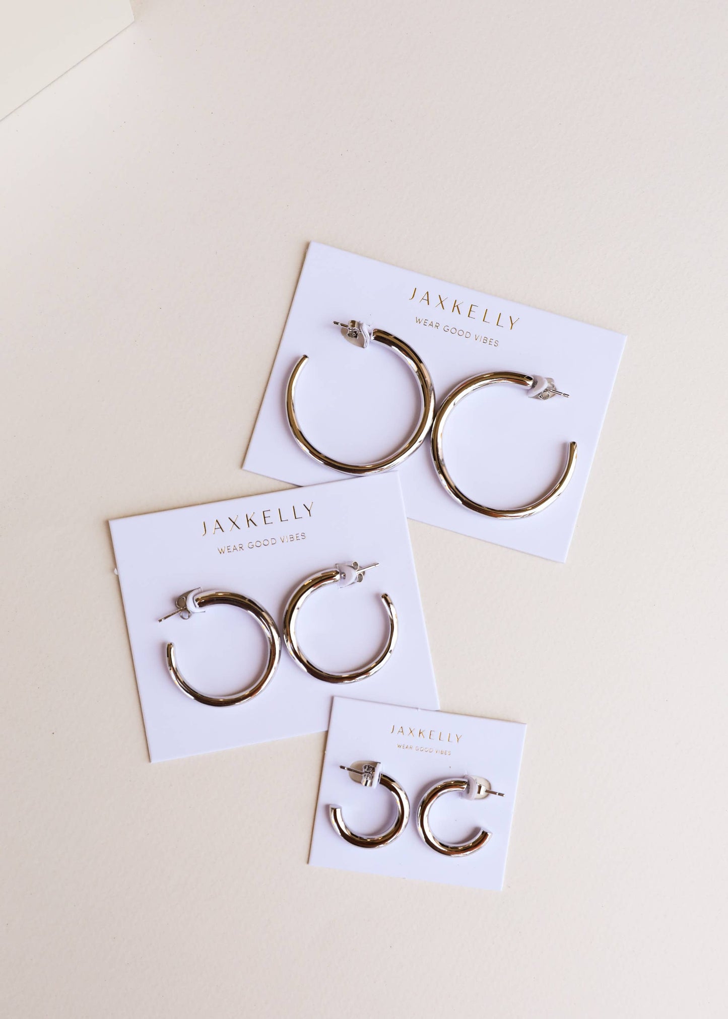 JaxKelly - Silver Hoop - Smooth - Earrings