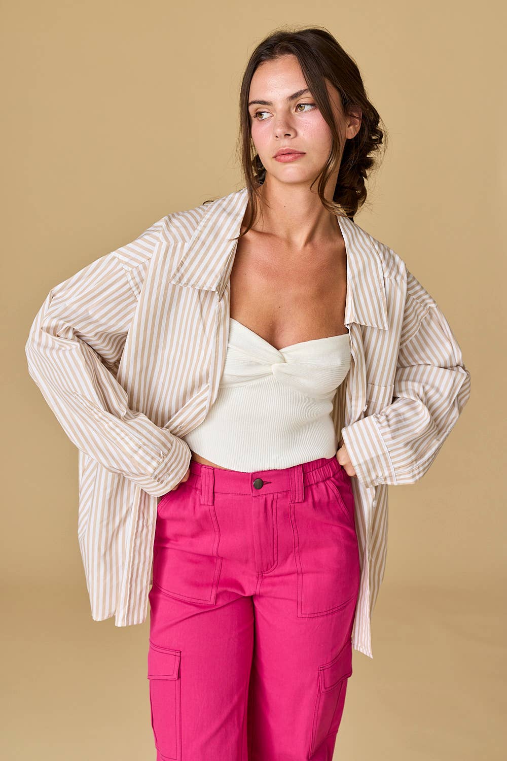 Papermoon - Luna Oversized Stripe Shirt
