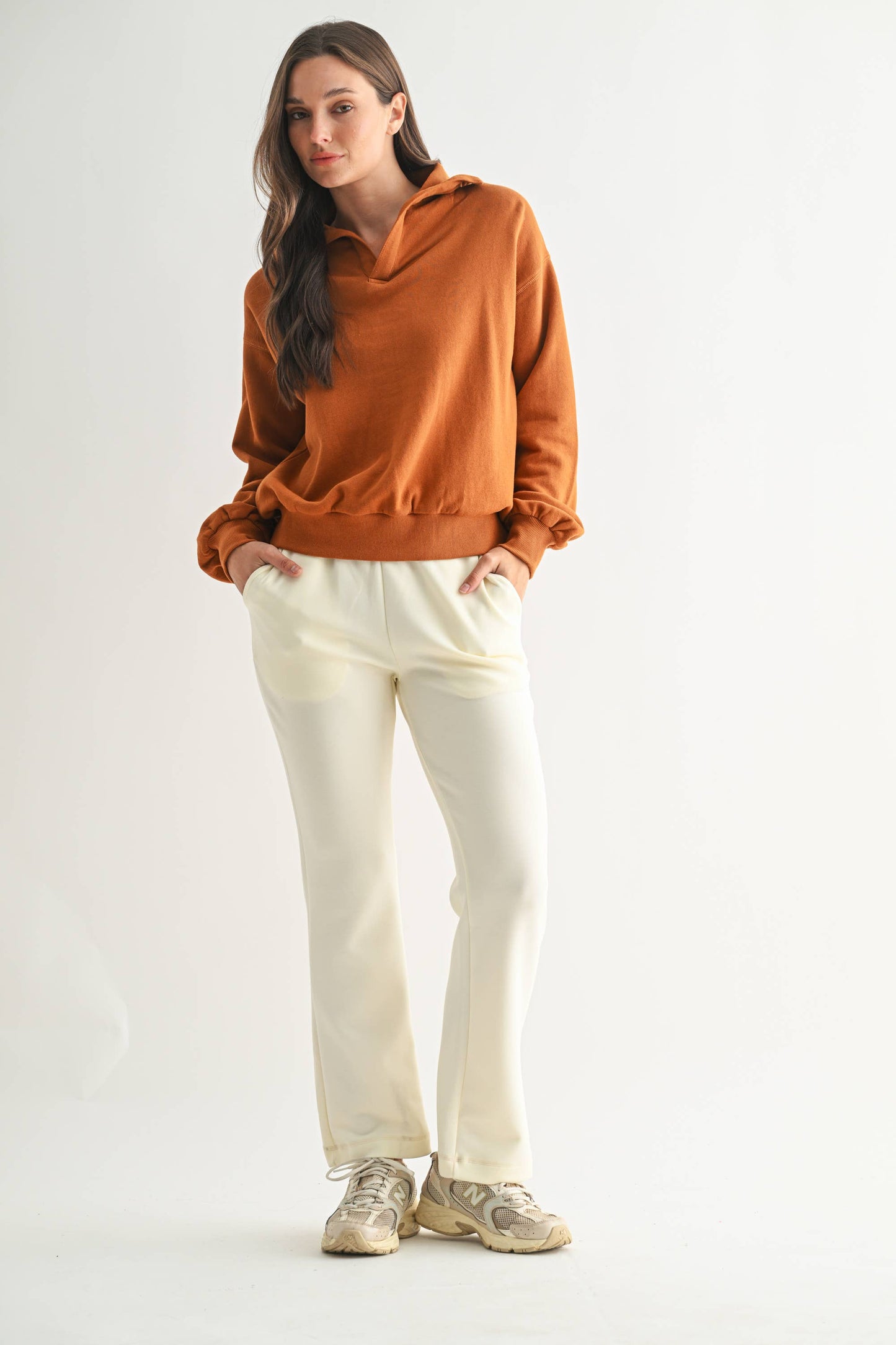 Mono B - Lounge Layer Long Sleeve Collared Shirt