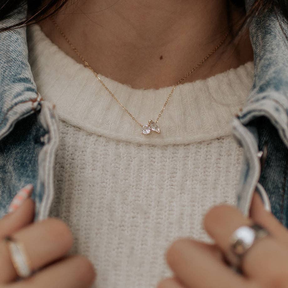 The Moment Two Stone Diamond Necklace
