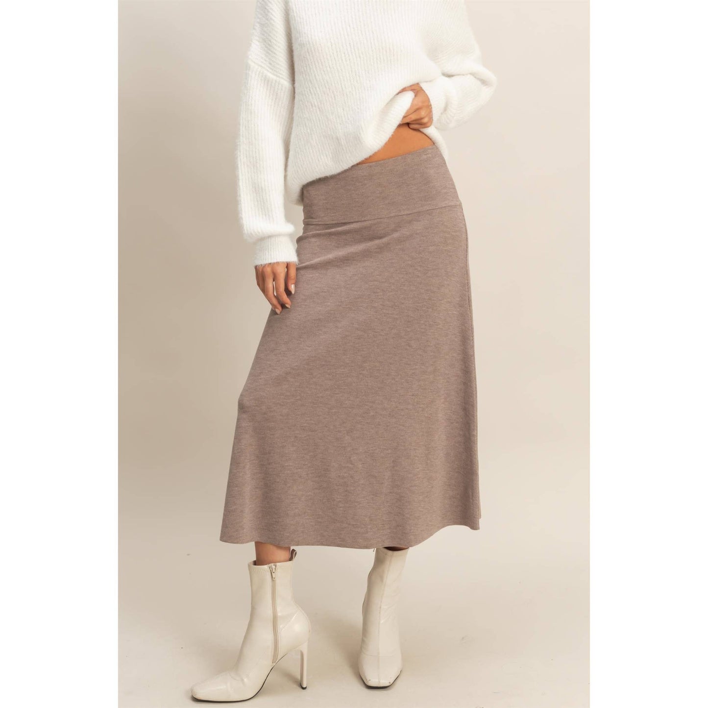 HYFVE - Contemporary Ribbed Knit Skirt