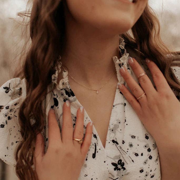 I've Seen You Around Diamond Teardrop Necklace