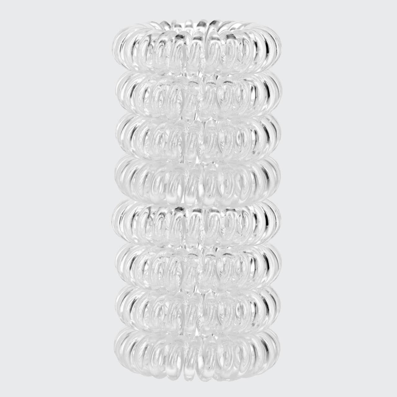 KITSCH - Spiral Hair Ties 8 Pack - Clear
