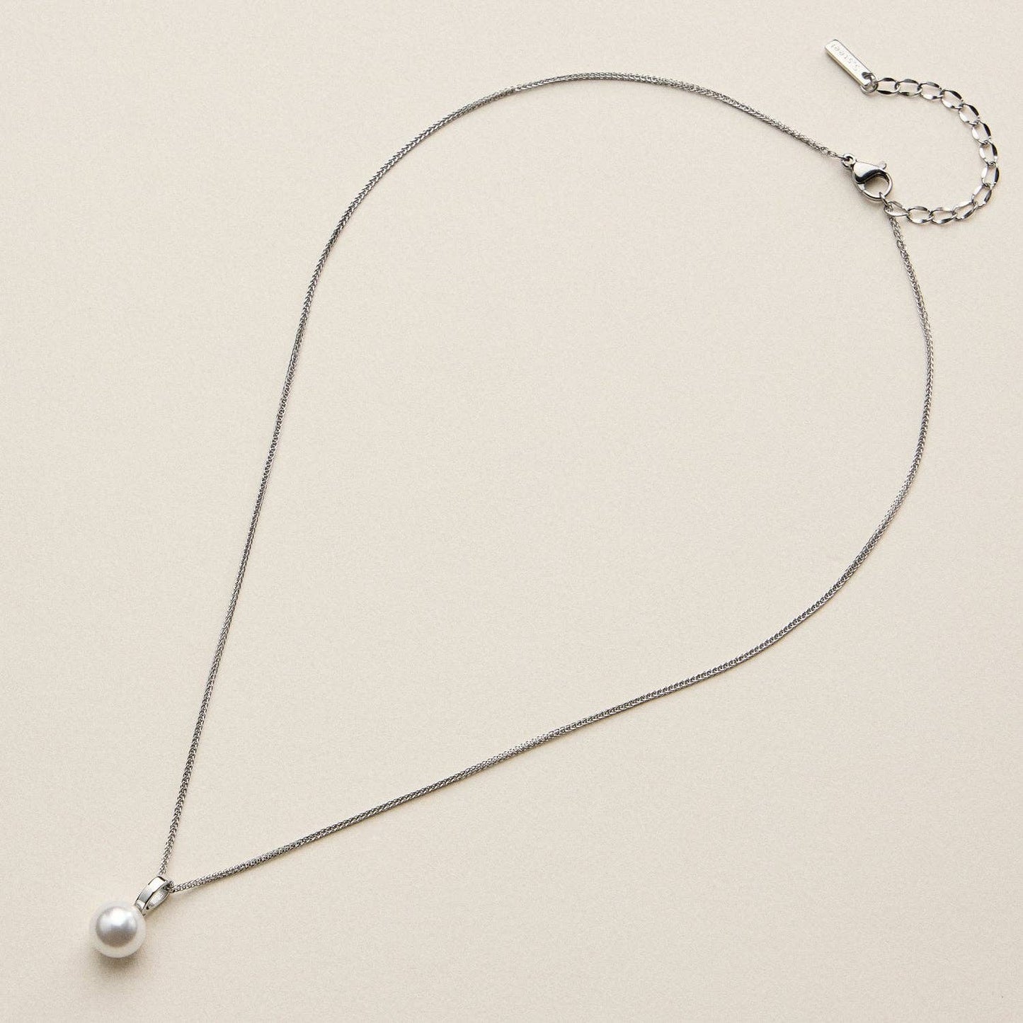 Frem - Stainless Steel Pearl Drop Necklace