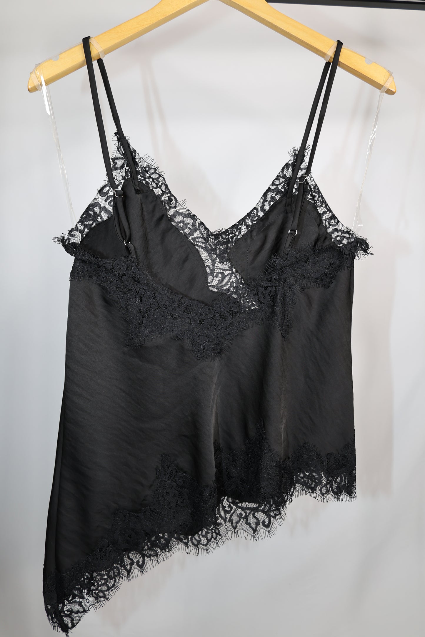 Hyfve - Black Lace Lined Satin Tank