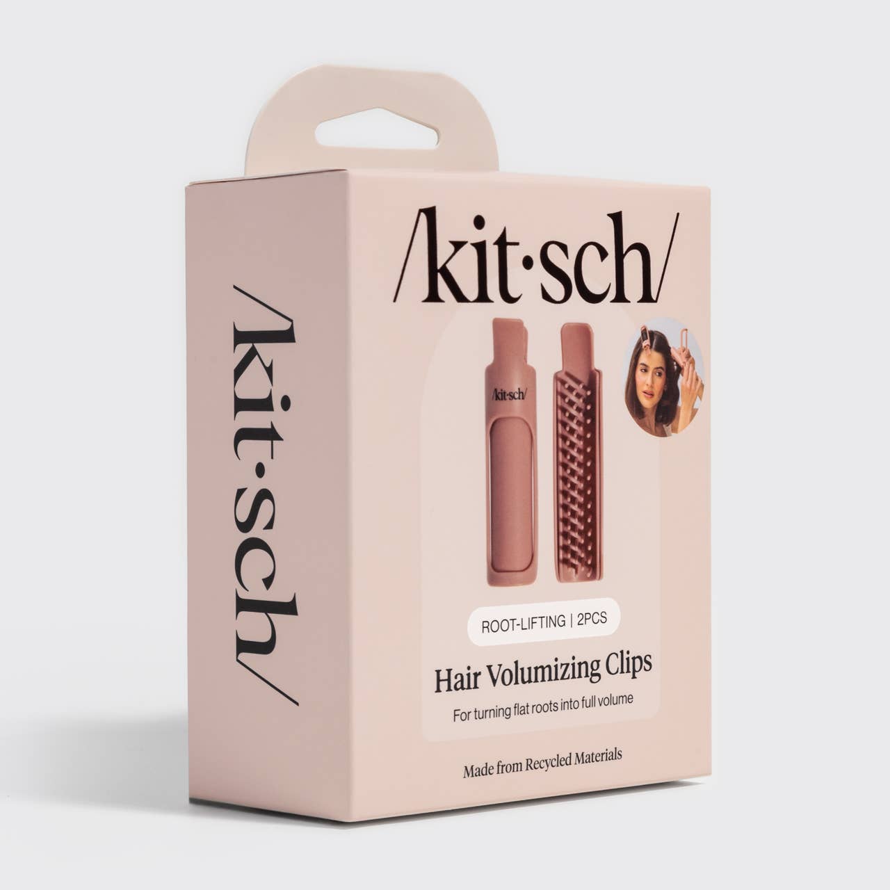 KITSCH - Kitsch Hair Volumizing Clip 2pc Set - Terracotta