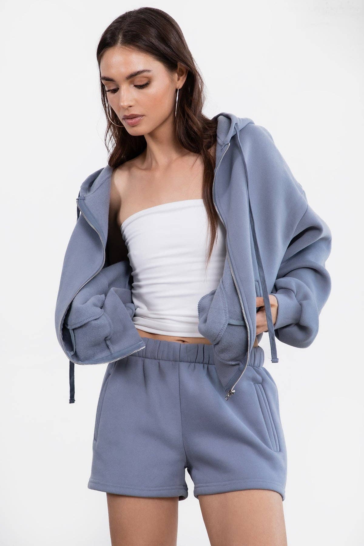 TICTOC - MOMO Casual High Waist Fleece Shorts