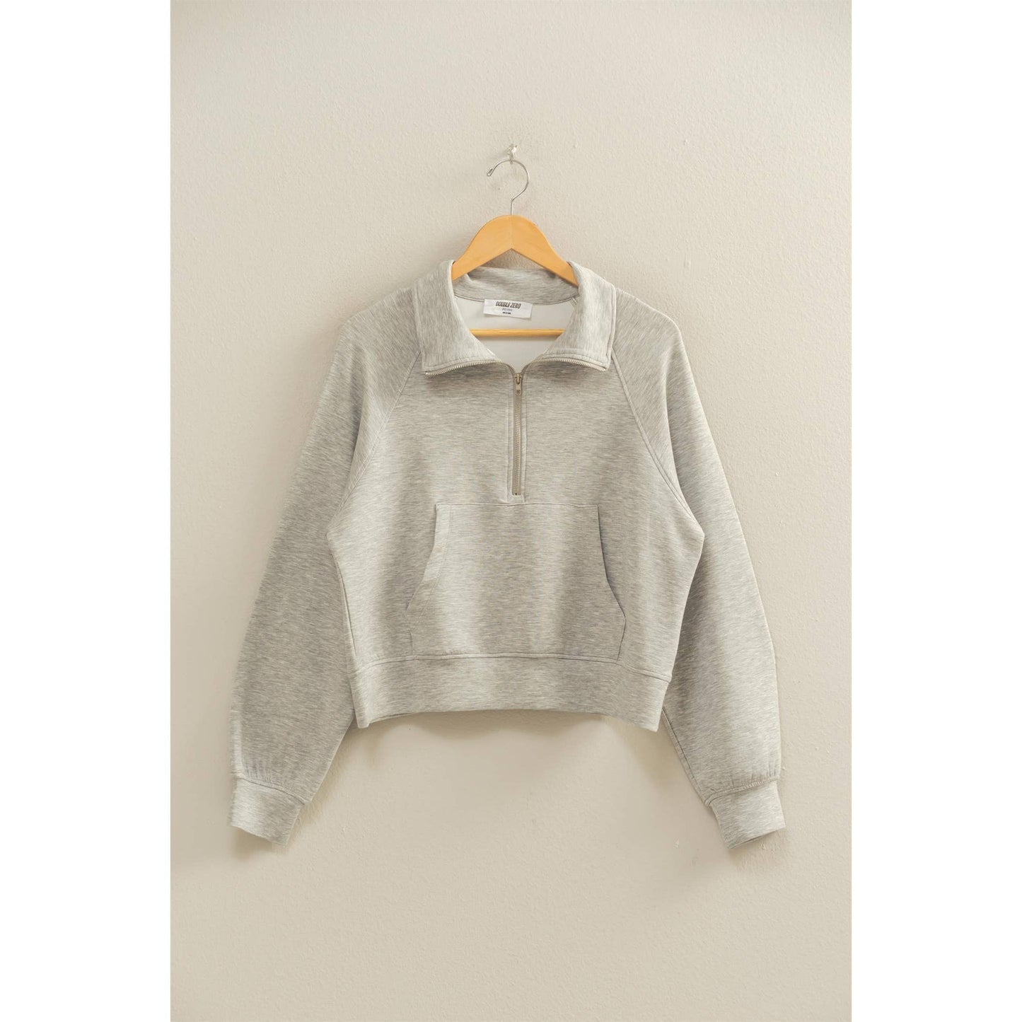 HYFVE - Scuba Half Zip-Up High Neck Collar Sweatshirt