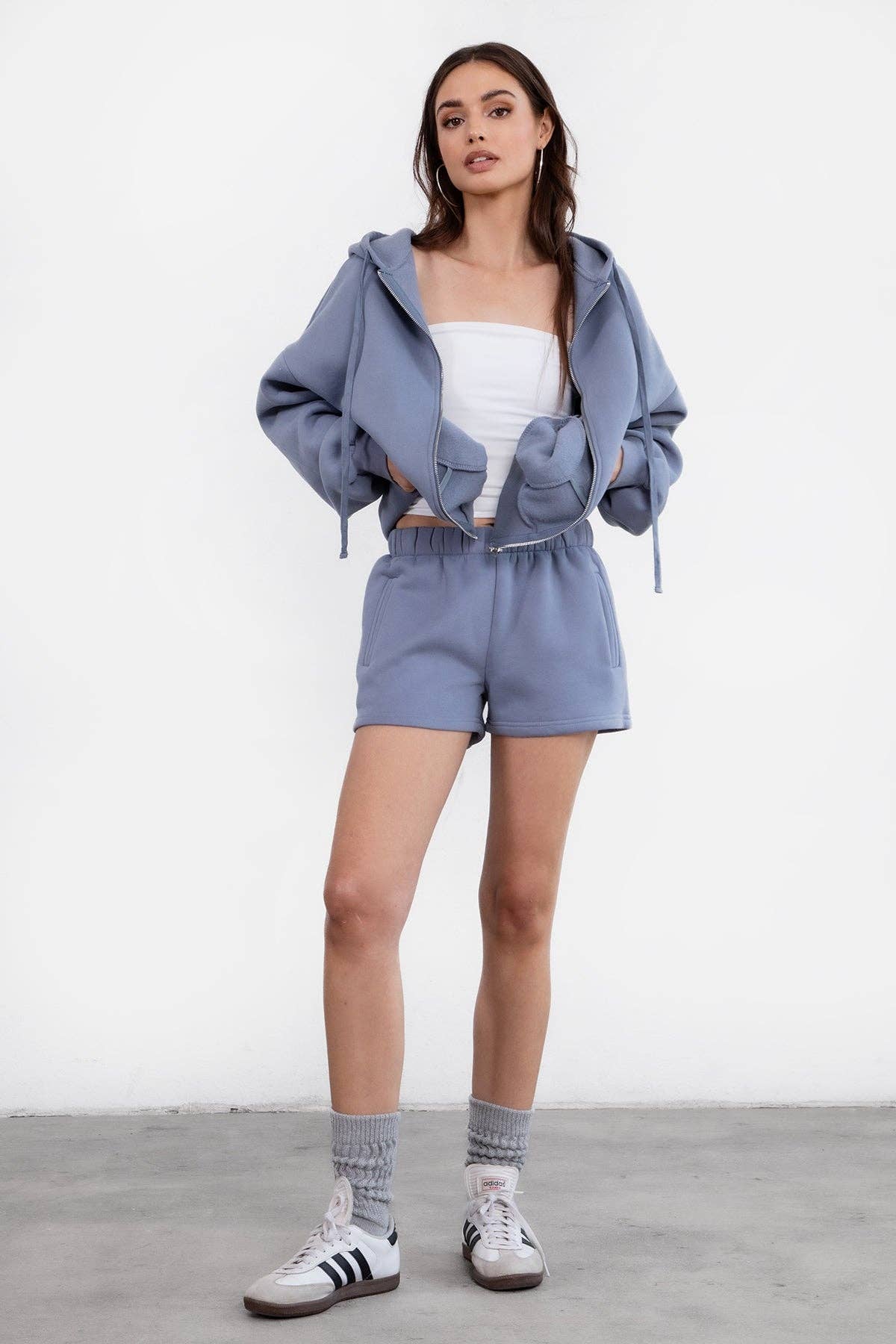 TICTOC - MOMO Casual High Waist Fleece Shorts