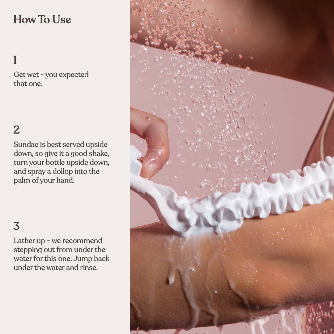 sundae body - Whipped Shower Foam Berry Exfoliating
