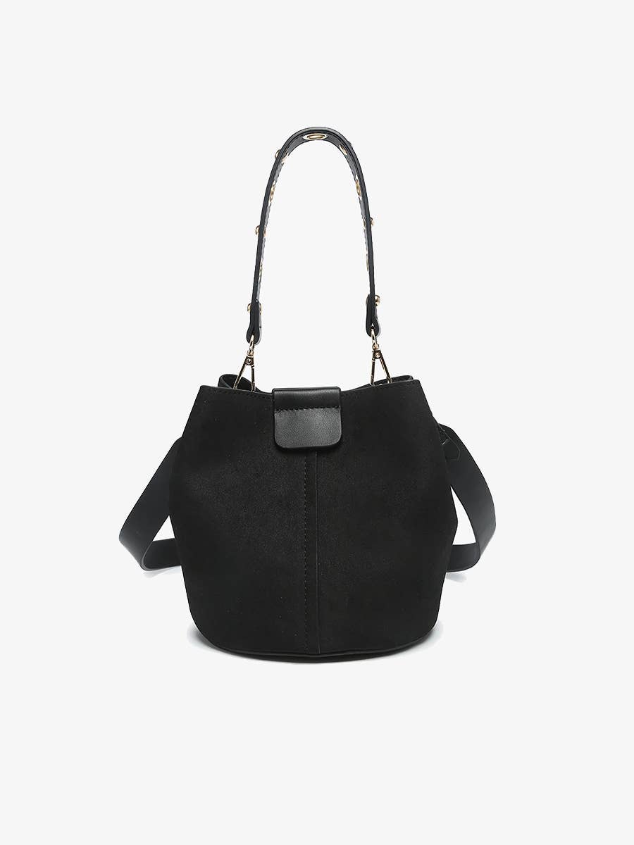 Jen & Co. - Farrah Suede Bucket Bag w/ Top Handle & Inner Bag