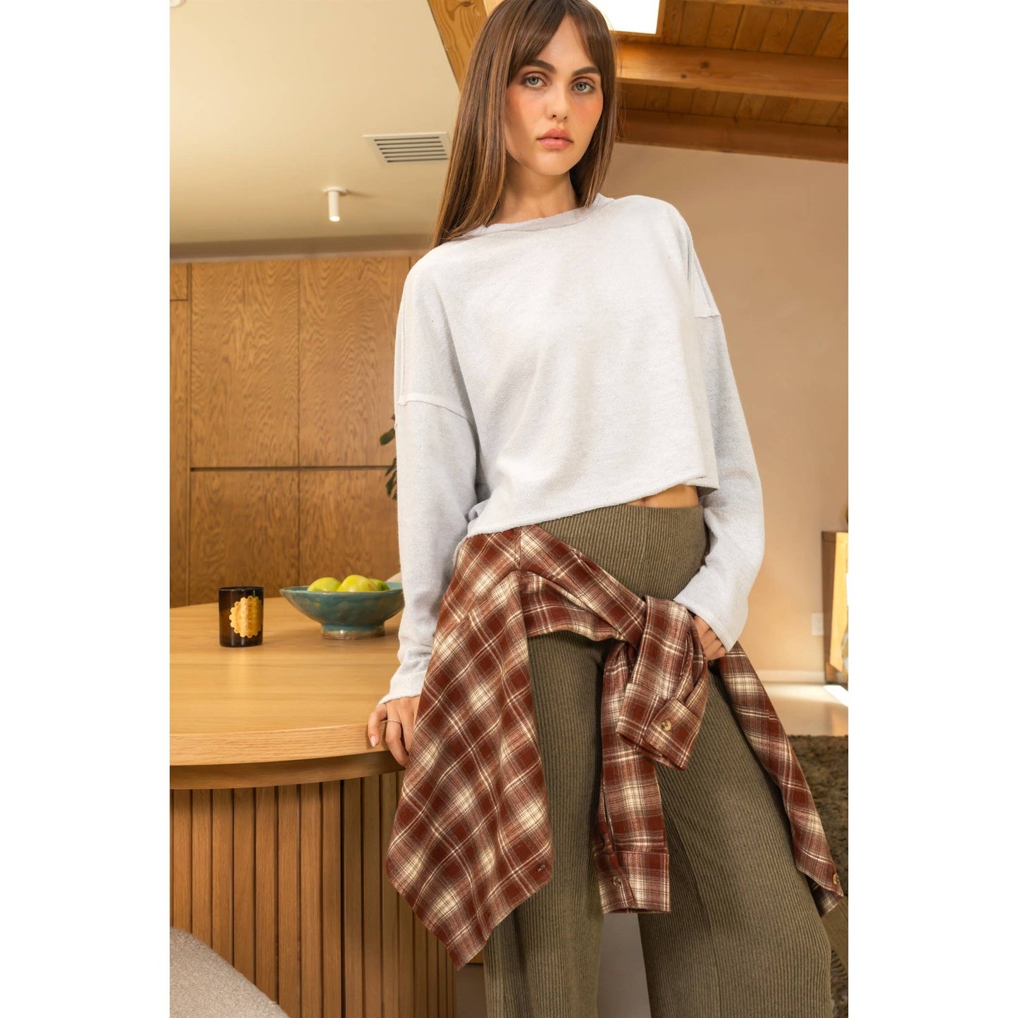 HYFVE - Classic Checkered Button-Up Shirt With Comfort Fit