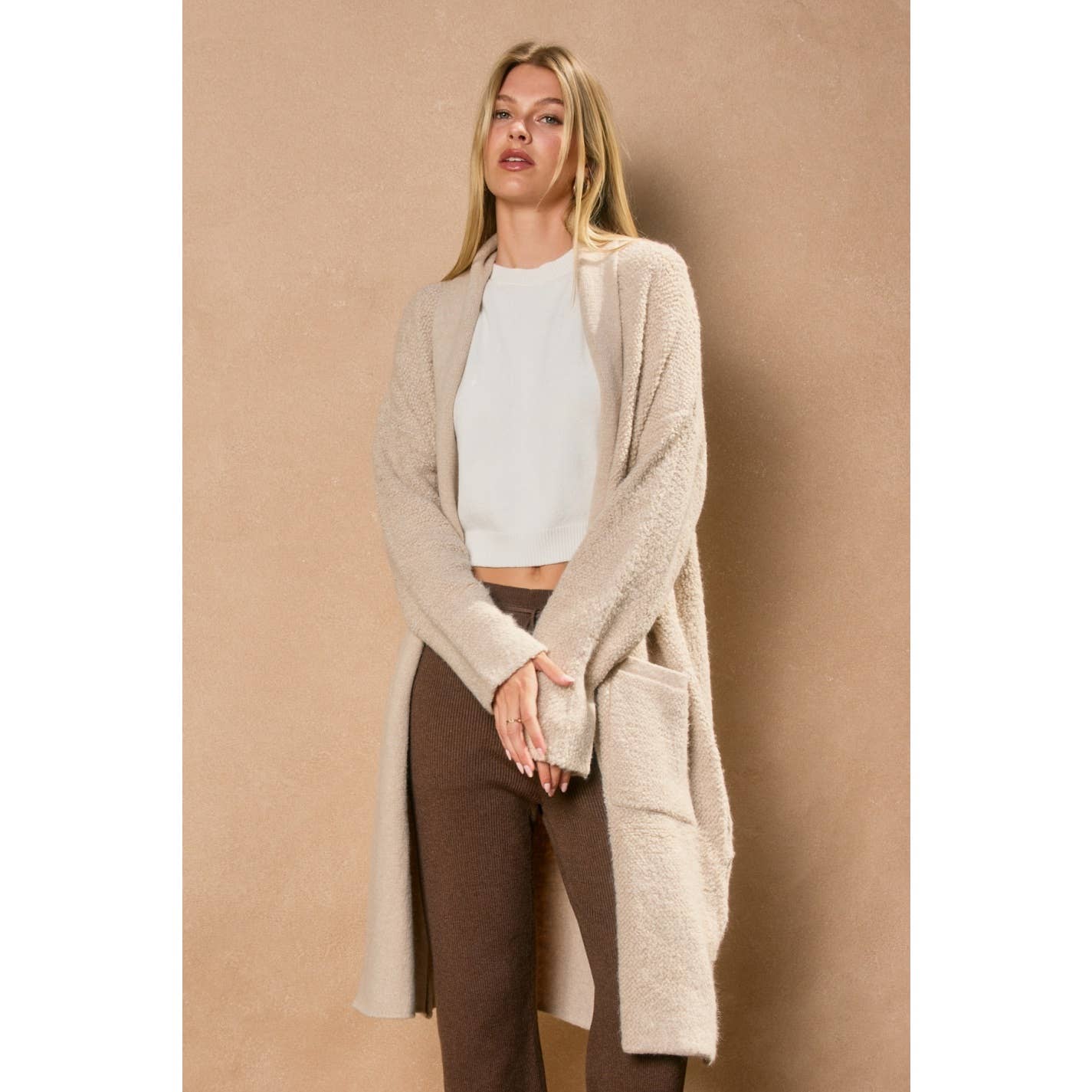 Dress Forum - Open Front Long Cardigan