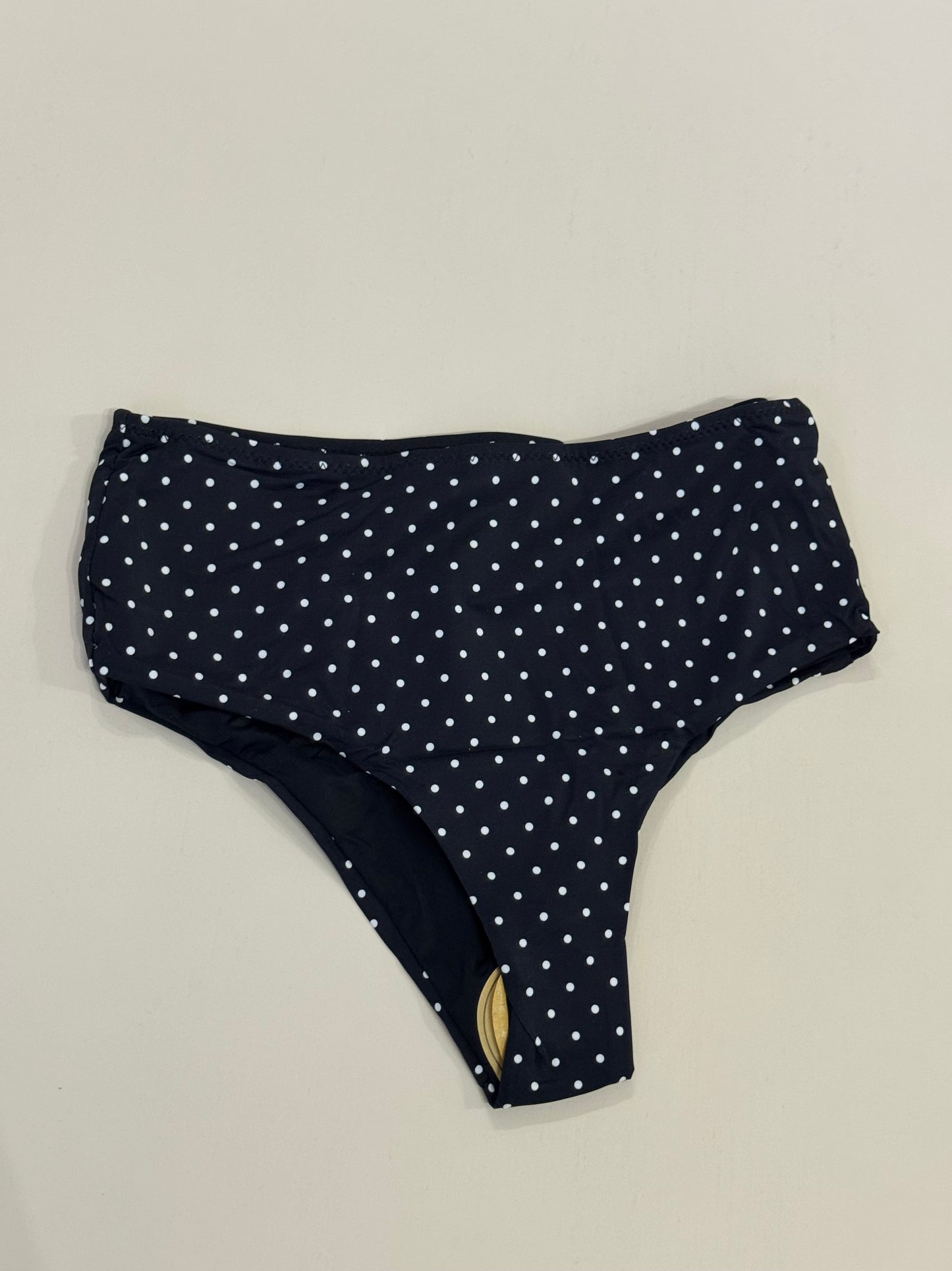 Sundaze Brunch - Black & White Polkadot High Waisted Bikini Bottoms