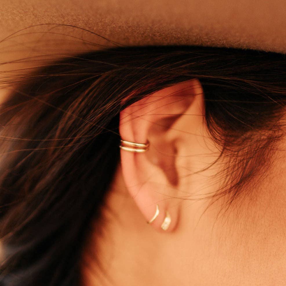 Mauve Jewelry Co. - Queen Gold Filled Double Band Ear Cuff