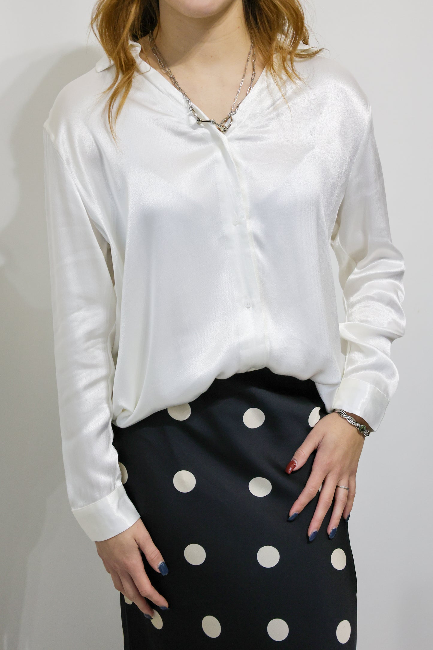 Sunday Edition satin midi skirt