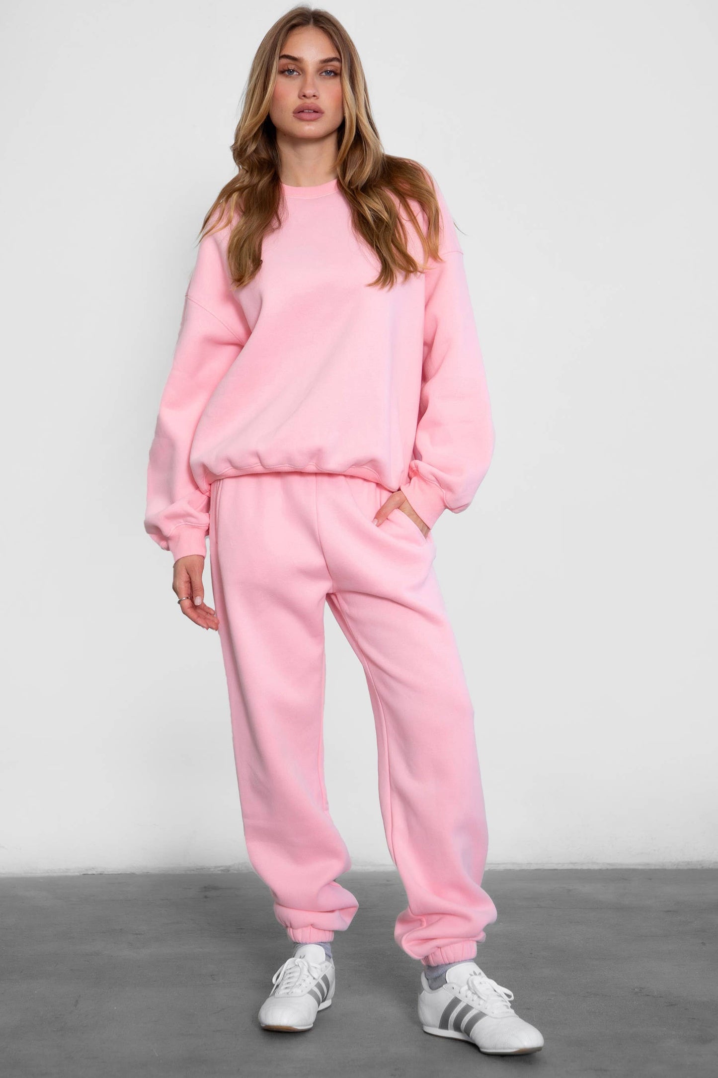 TICTOC - VARSITY Fleece Crew Neck Pullover Sweatshirt