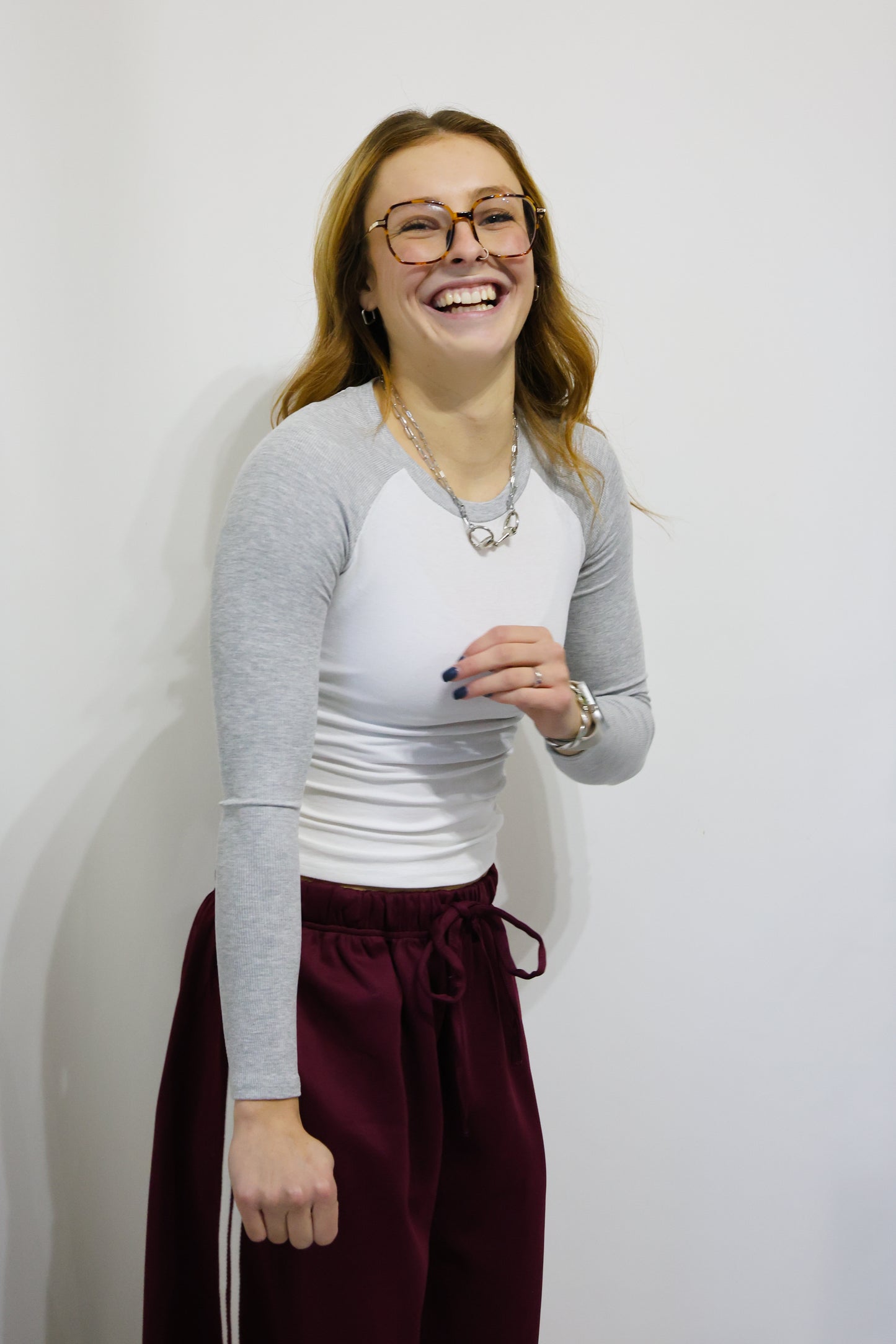 Kimberly C Y2K Raglan long sleeve tee