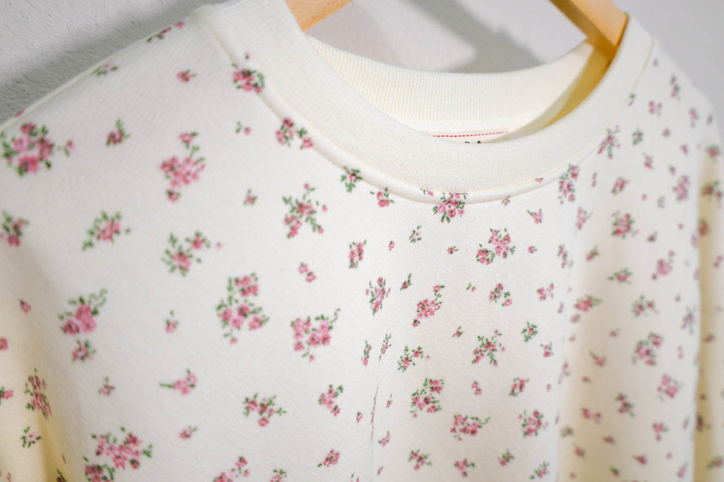 Blu Pepper- Ivory Floral Crew Neck