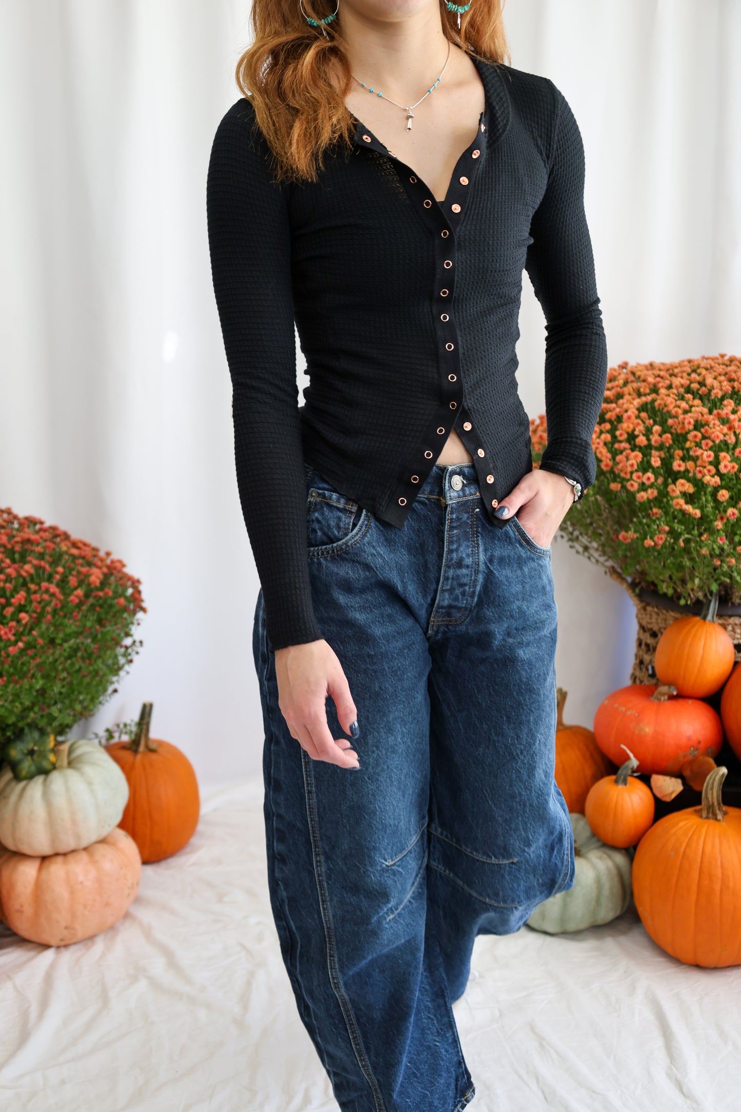 Free People Good Luck mid rise barrel jeans