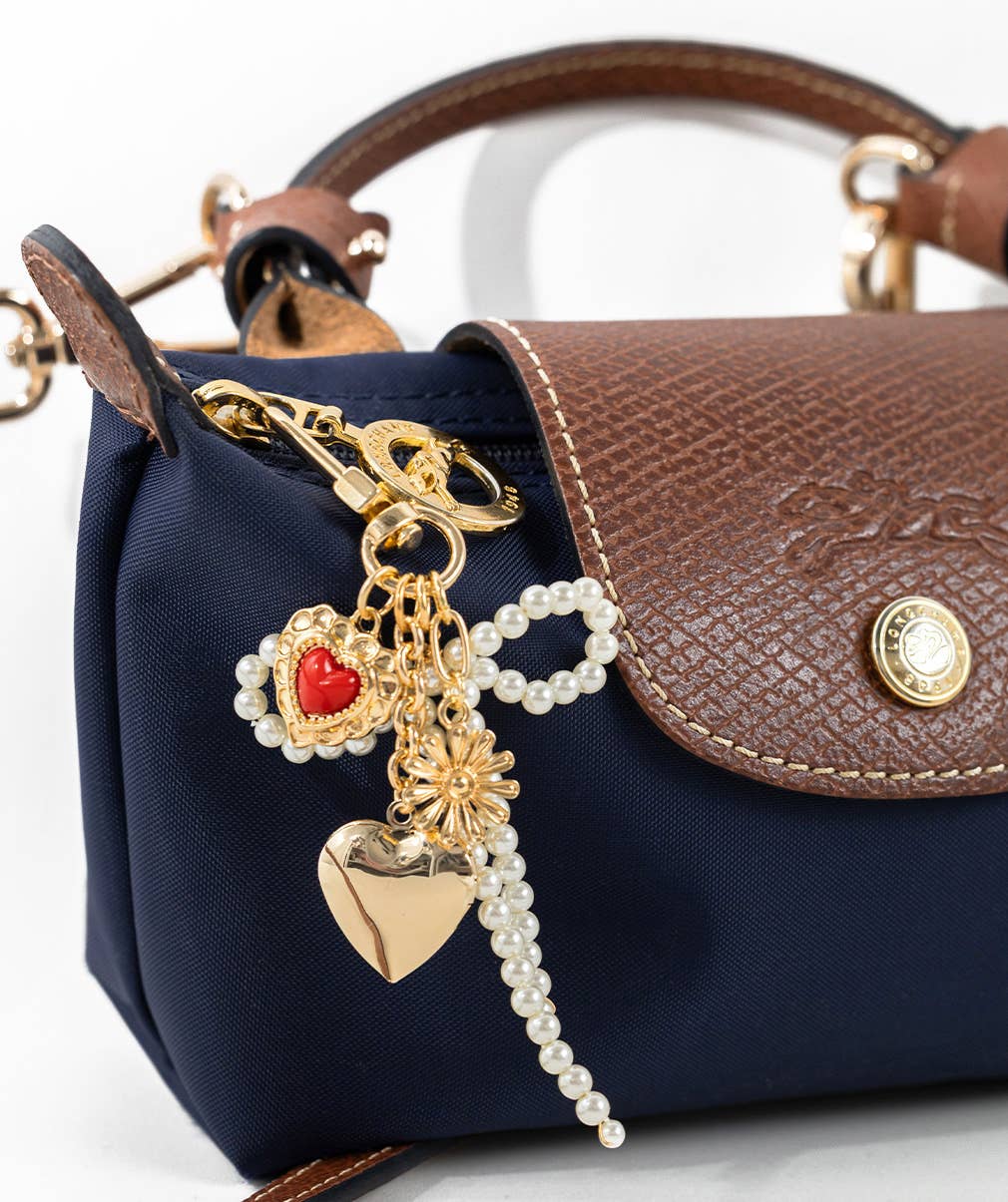 Sessori - Multi Line Vintage Gothic Bag Charm