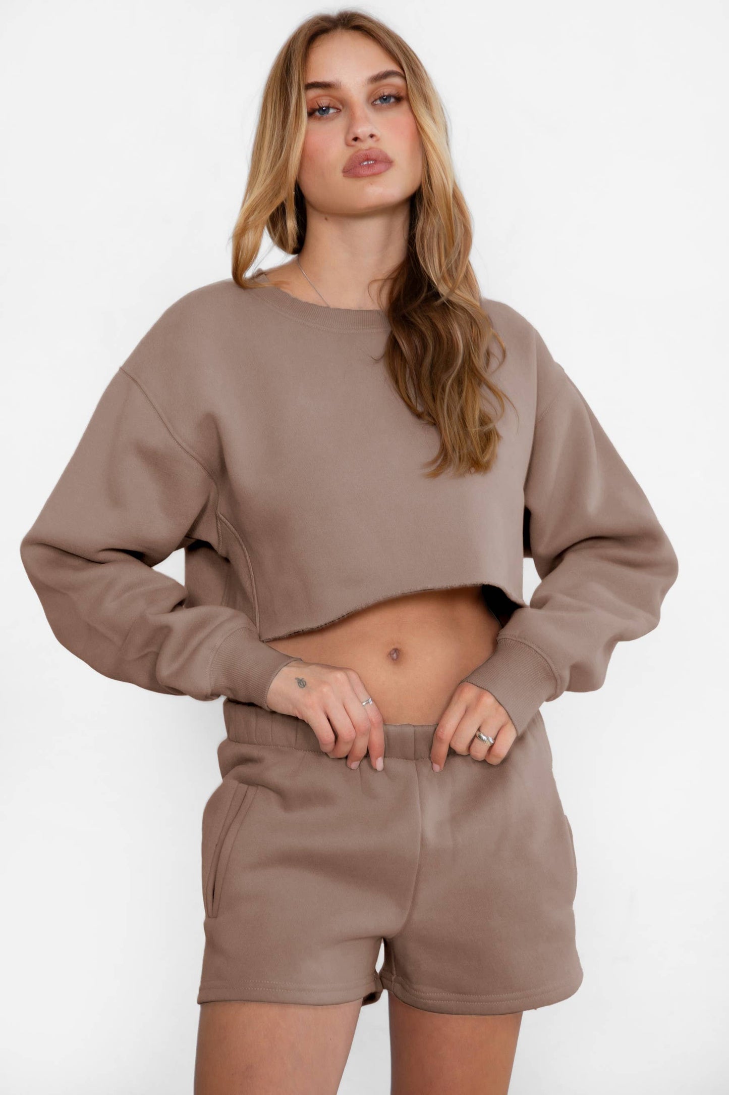 TICTOC - MOMO Casual High Waist Fleece Shorts
