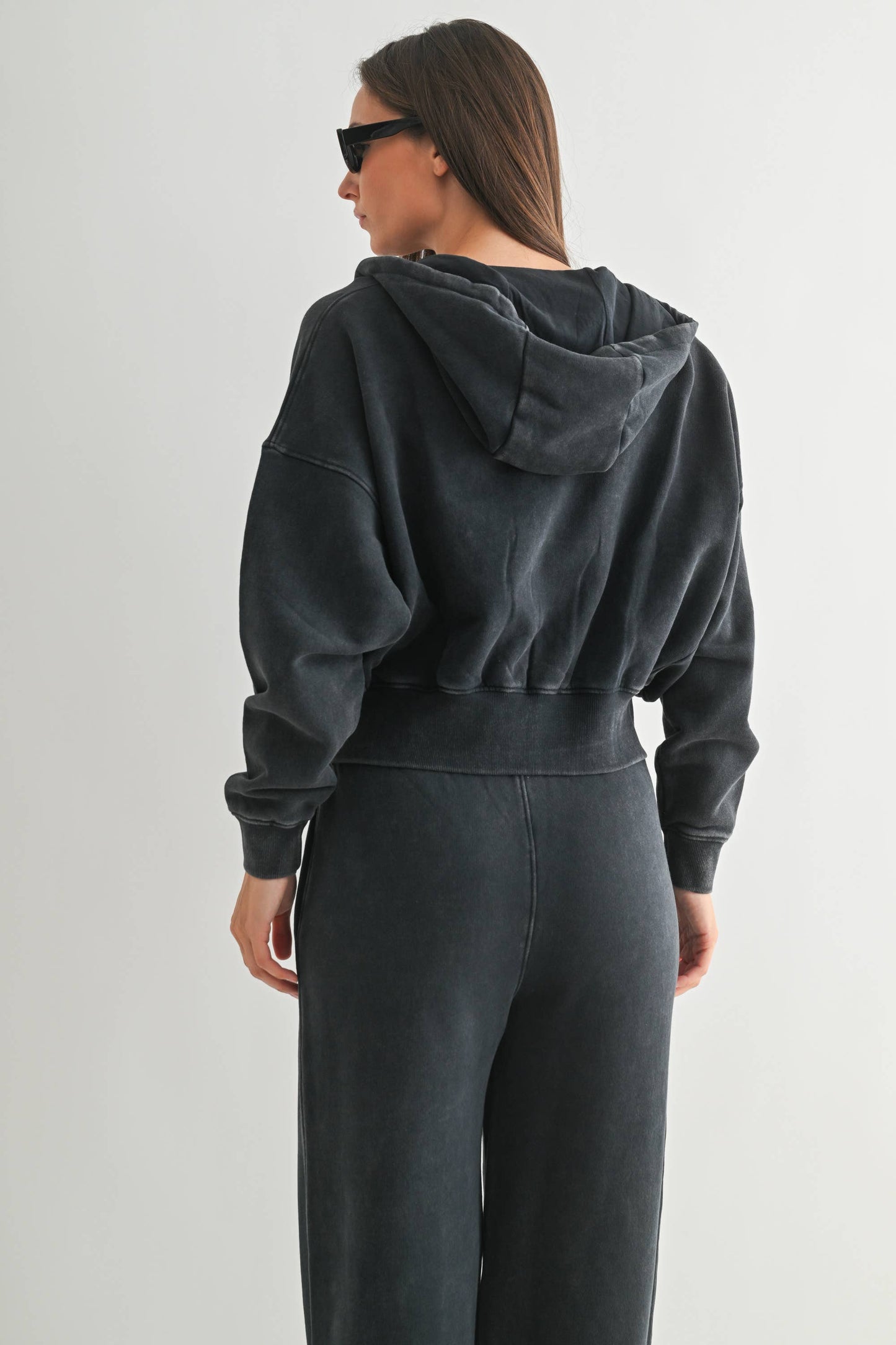 Mono B - Urban Ease Mineral Wash Hoodie Jacket