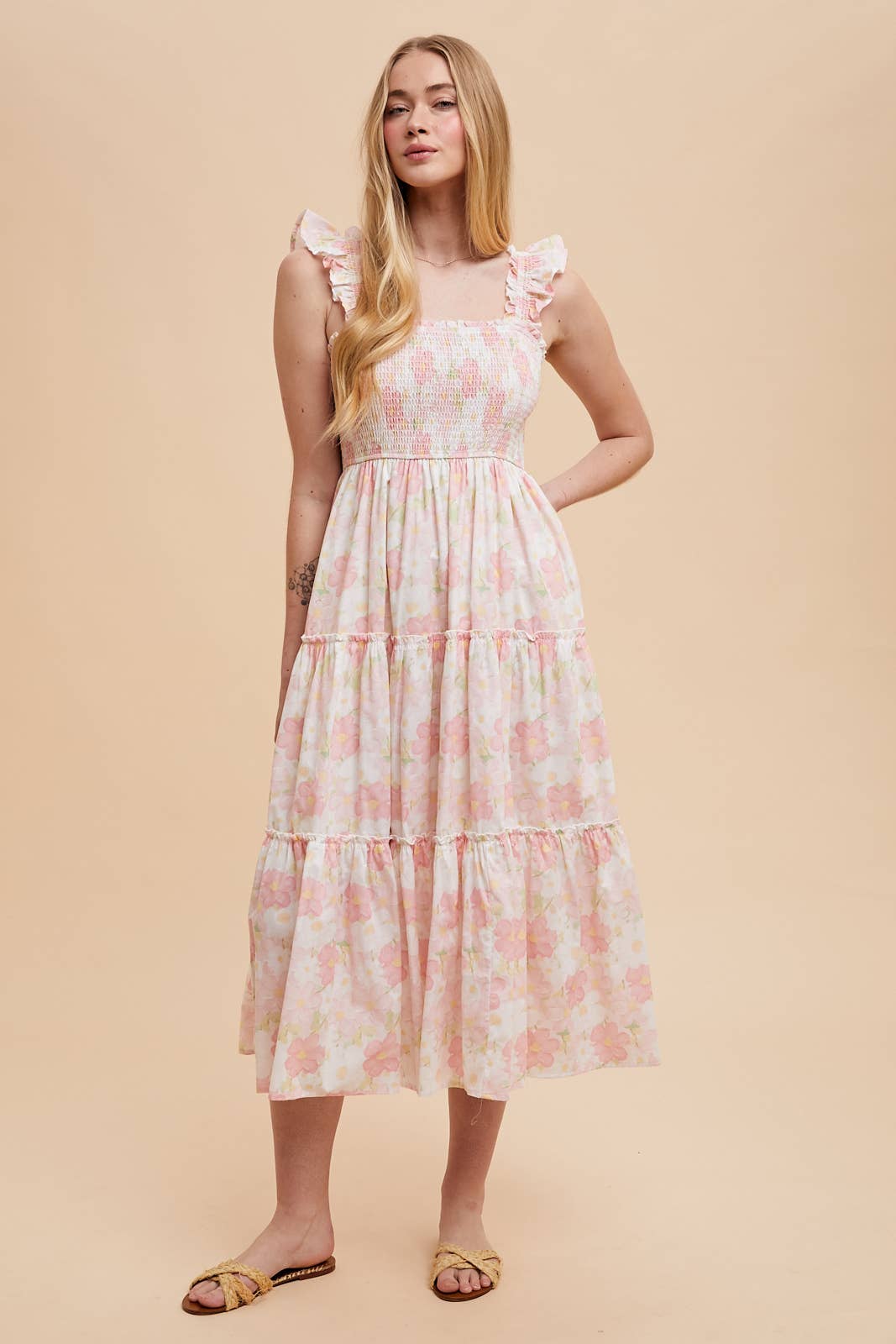In Loom - SMOCKED COTTON MAXI DRESS