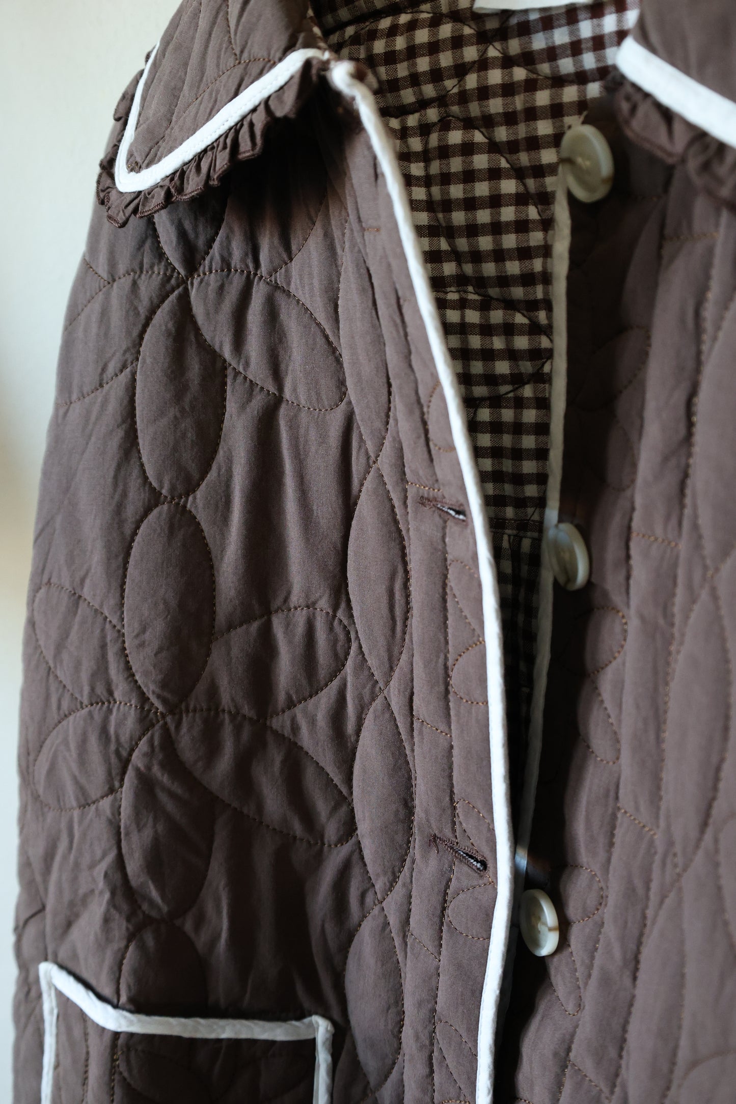 In Loom - FLORAL QUILTED COLLARED JACKET