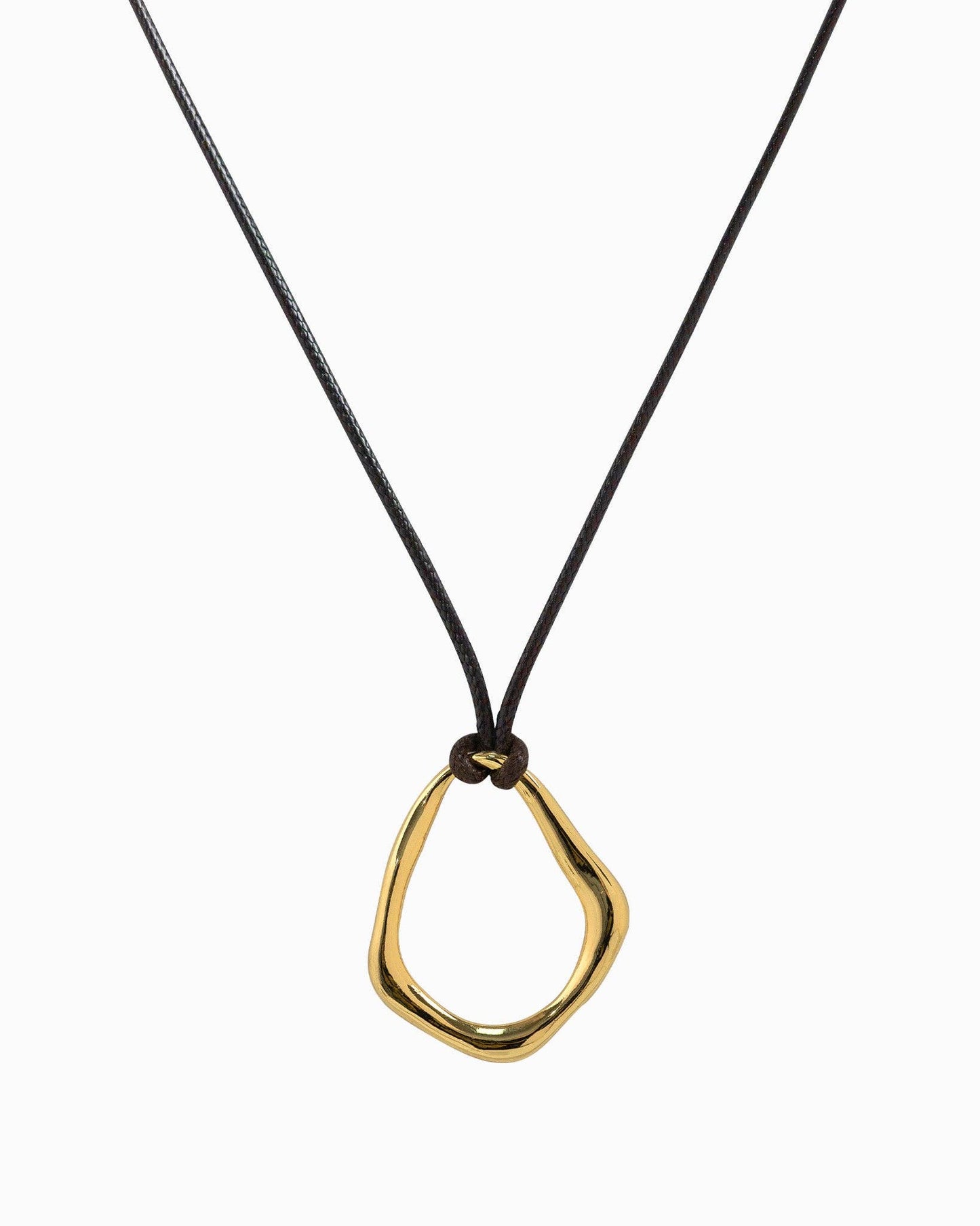 Sessori - Abstract Wave Cord Necklace