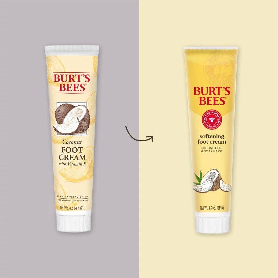 Burt's Bees - Softening Coconut Foot Cream With Coconut Oil + Soap Bark