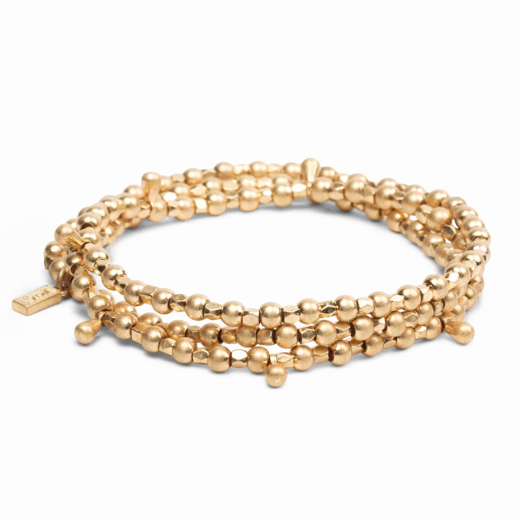 Scout Curated Wears - Metal Wrap - Classic/Teardrop/Gold bracelet
