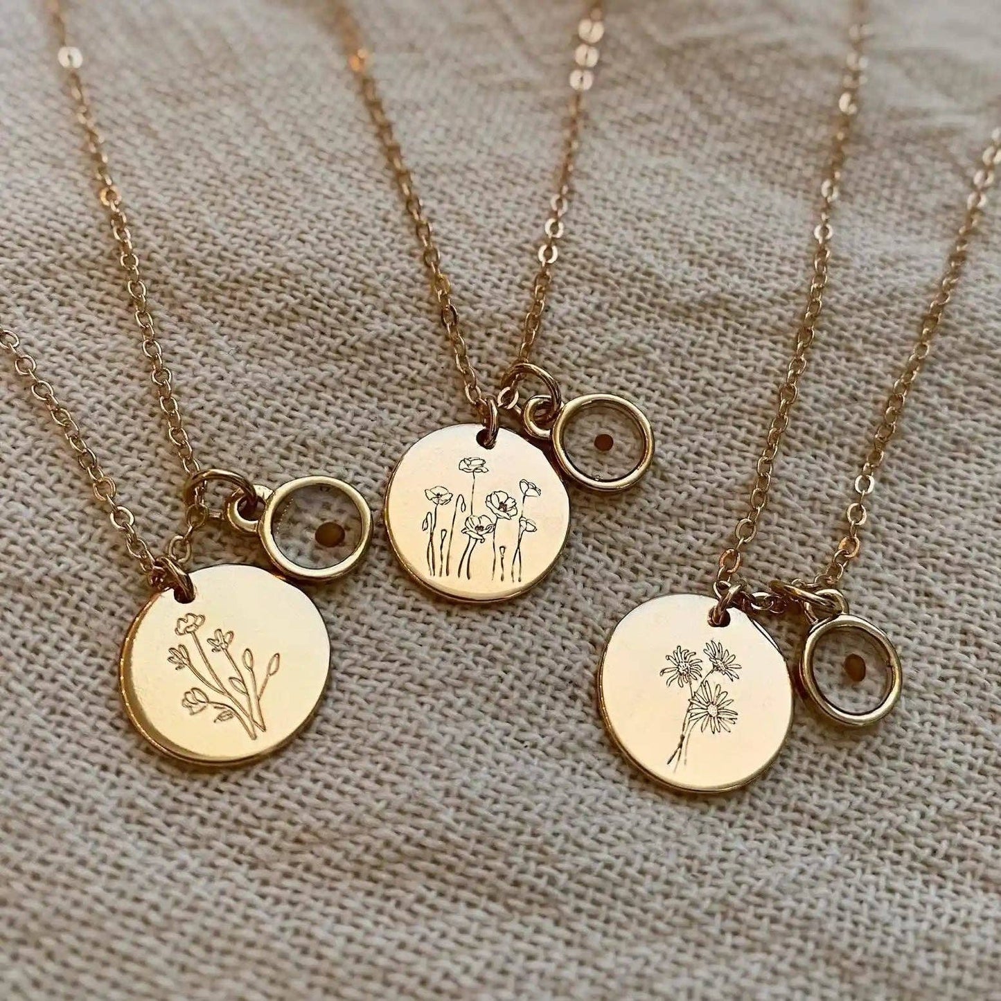 Mauve Jewelry Co. - Wildflower Necklace with Mustard Seed