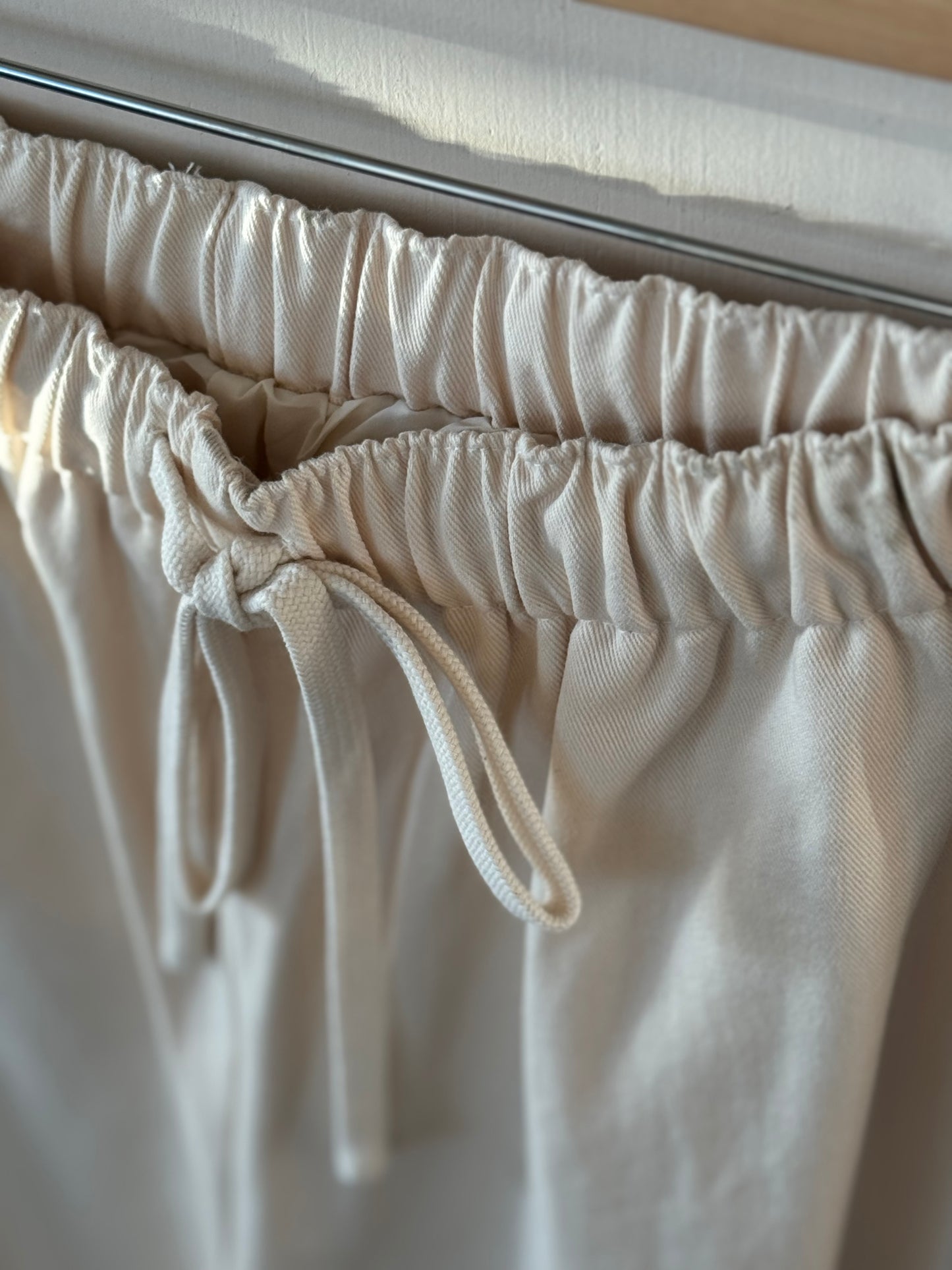 Buttermelon - Side Stripe Wide-leg Track Pants w/ Drawstring