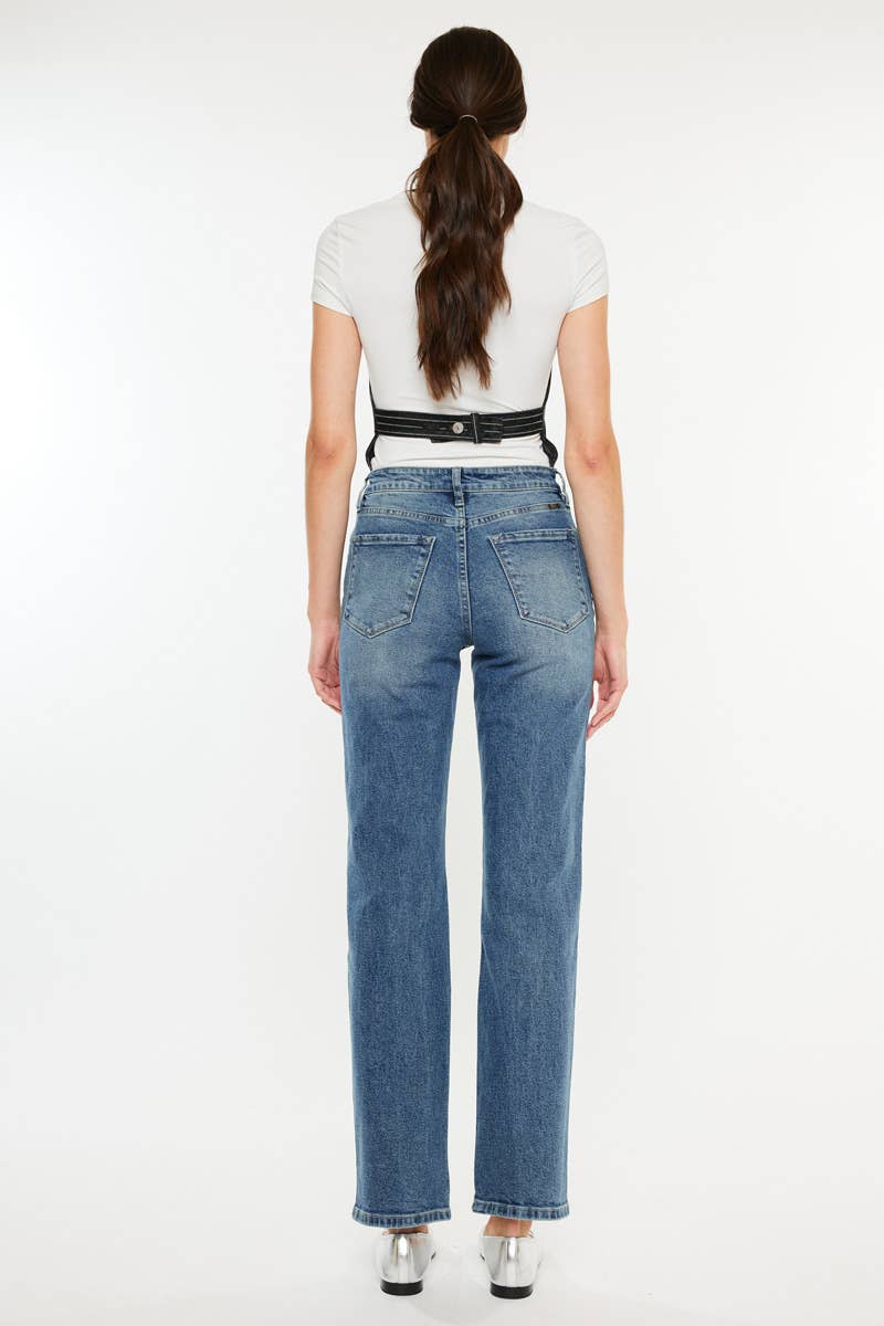 Kancan true straight leg high rise Jean