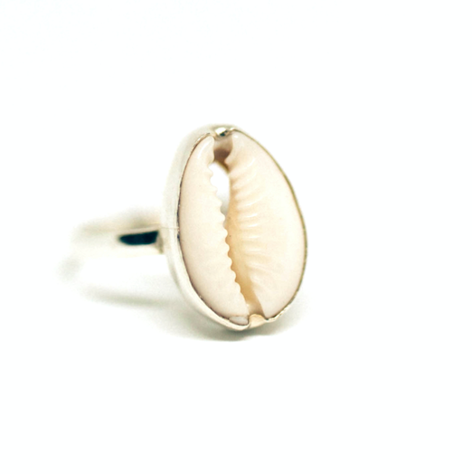 The Salty Gem - Shell Ring (Handmade)