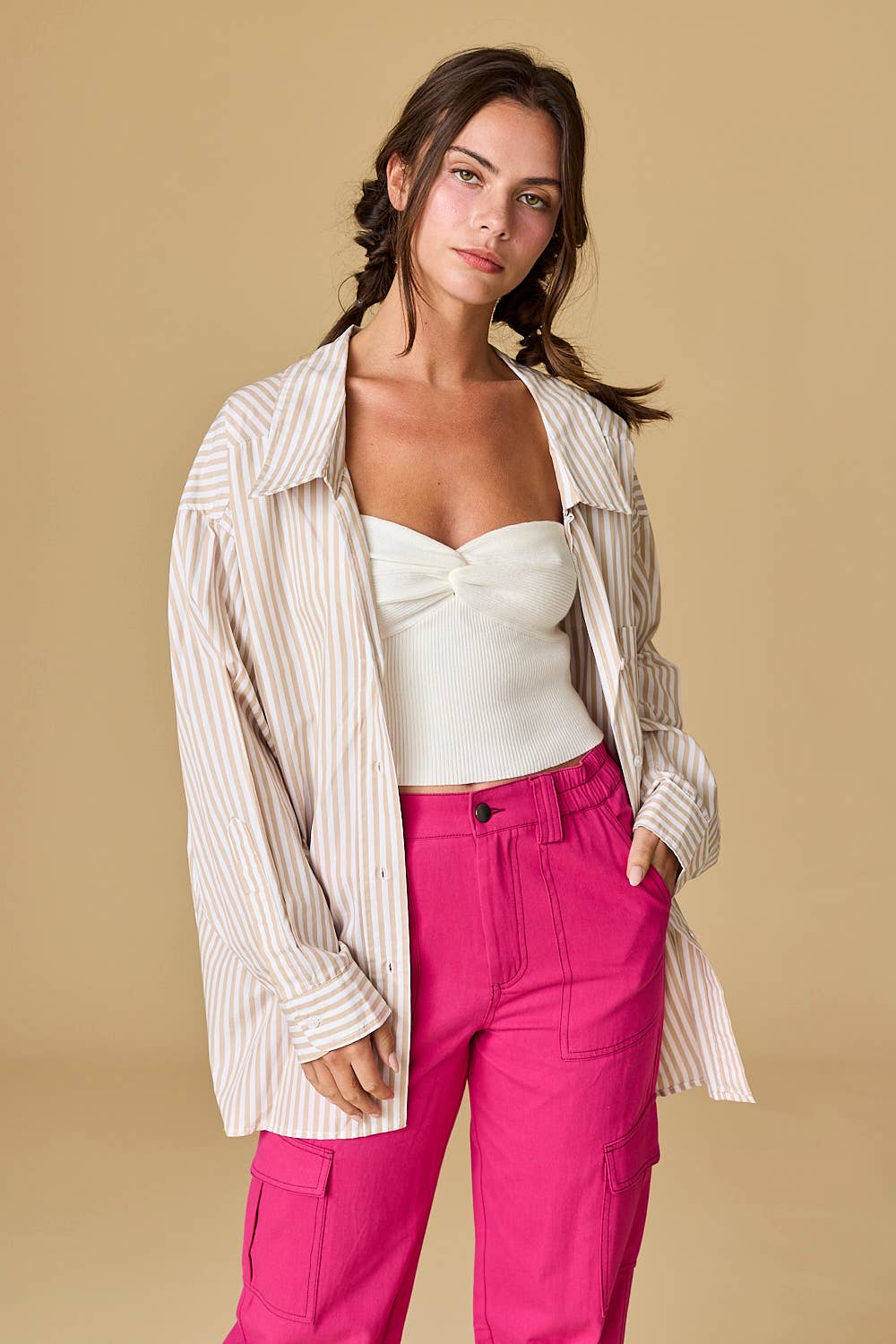 Papermoon - Luna Oversized Stripe Shirt