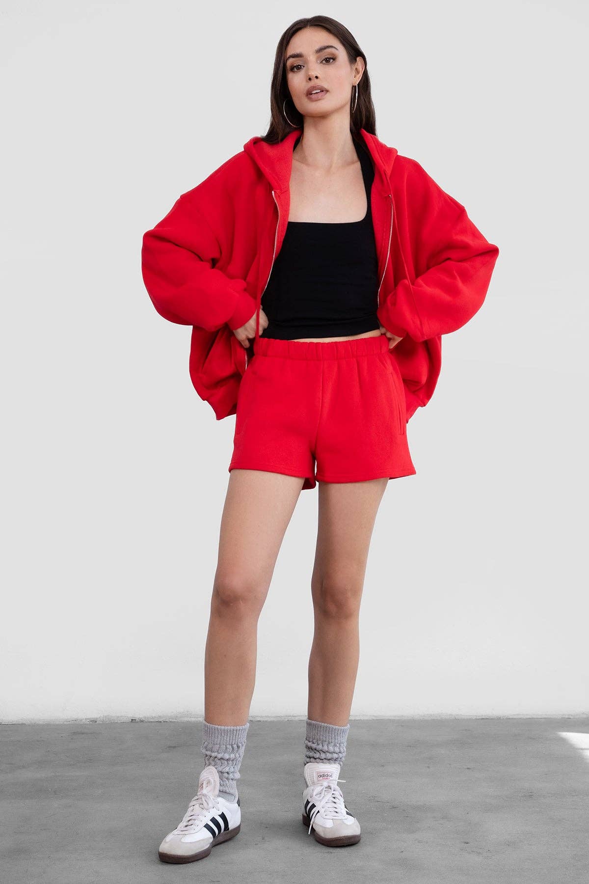 TICTOC - MOMO Casual High Waist Fleece Shorts