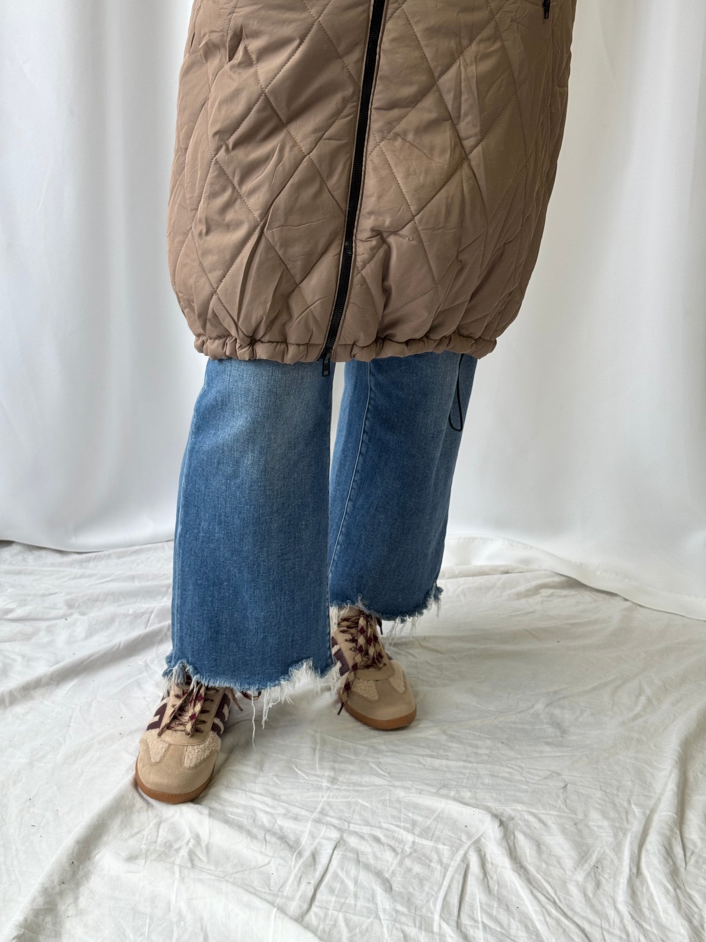 Bluivy - LONGLINE QUILTED PUFFER JACKET
