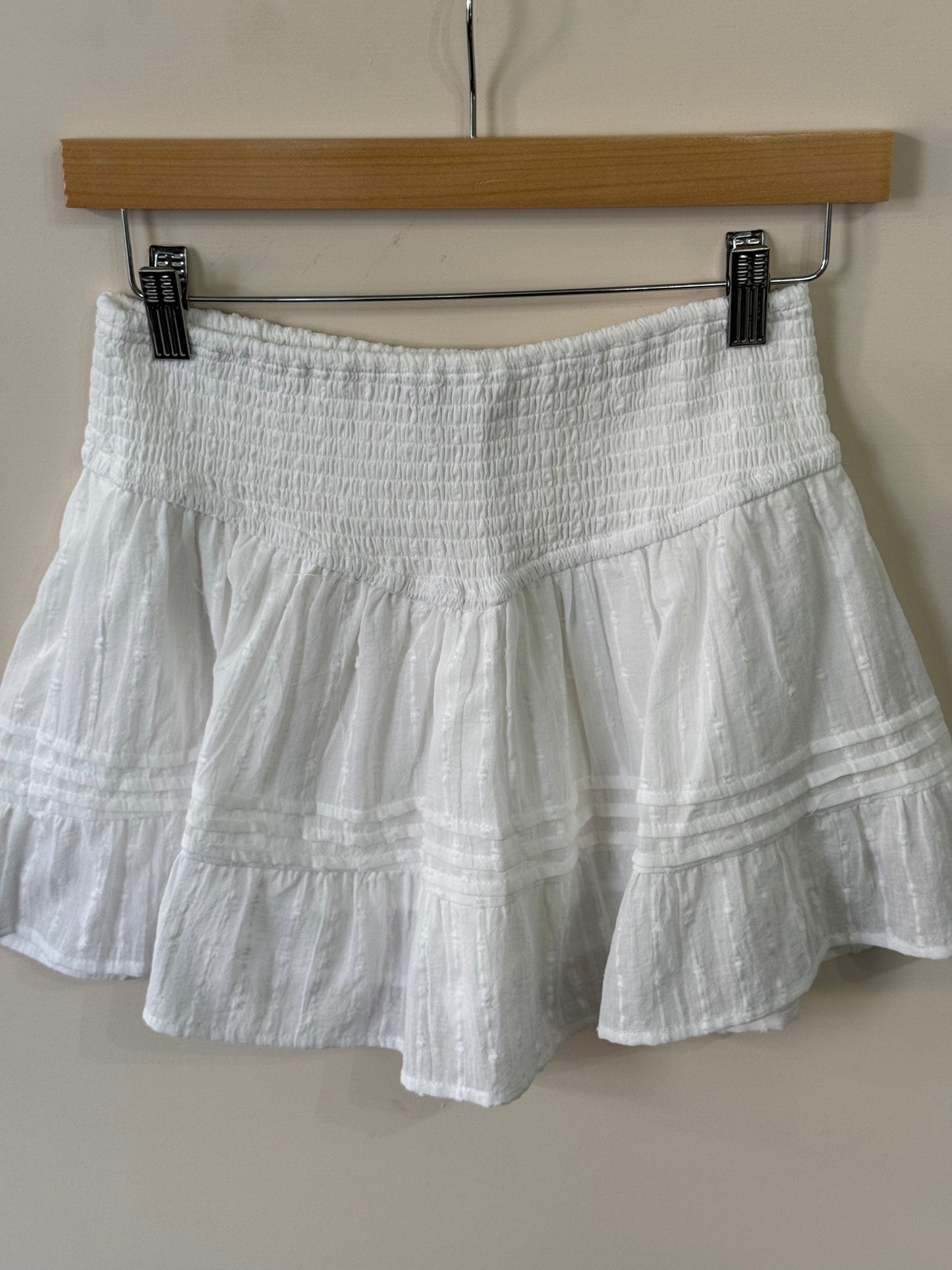 Love Tree - White Drop Waist Flaired Skirt