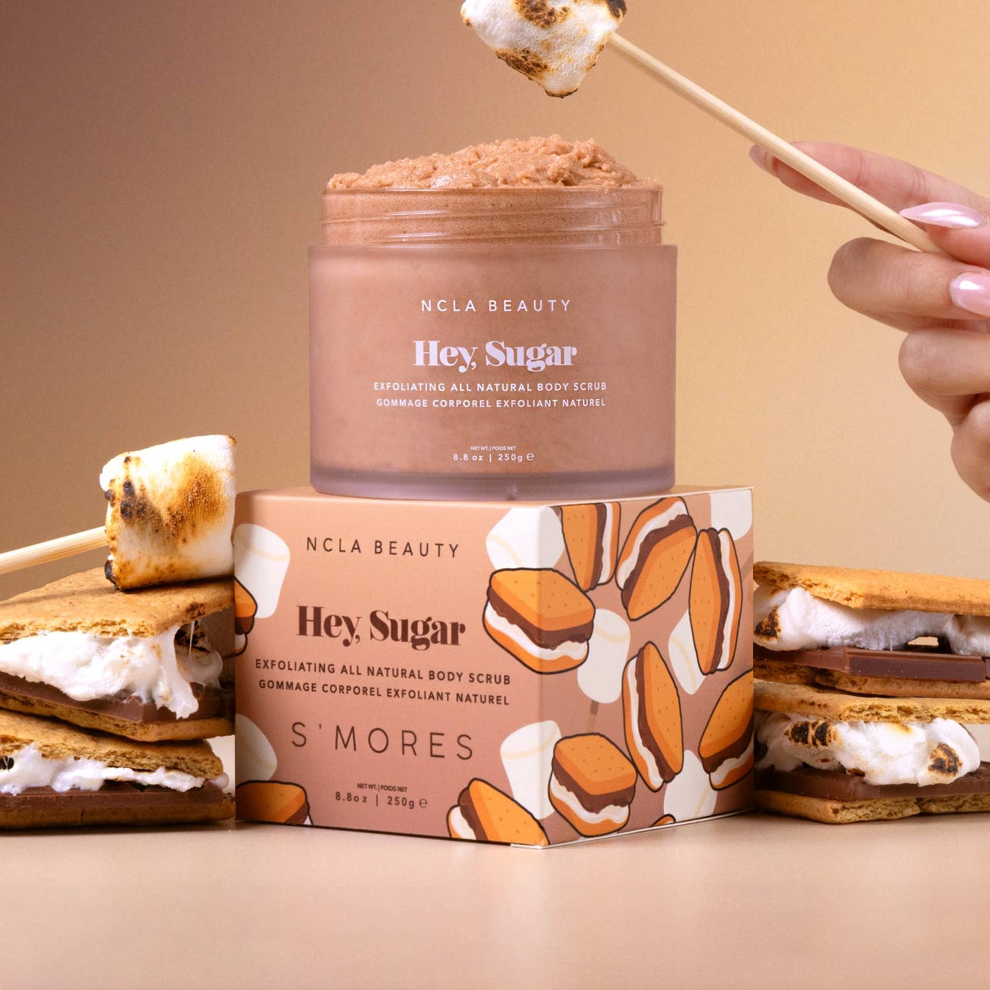 NCLA Beauty - Hey, Sugar All Natural Body Scrub - S'mores