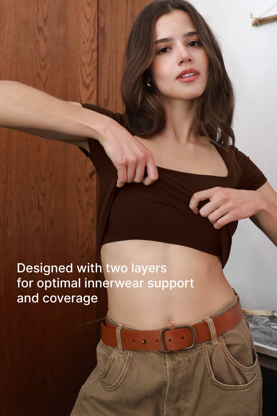 NIKIBIKI - Square Neck SS Top