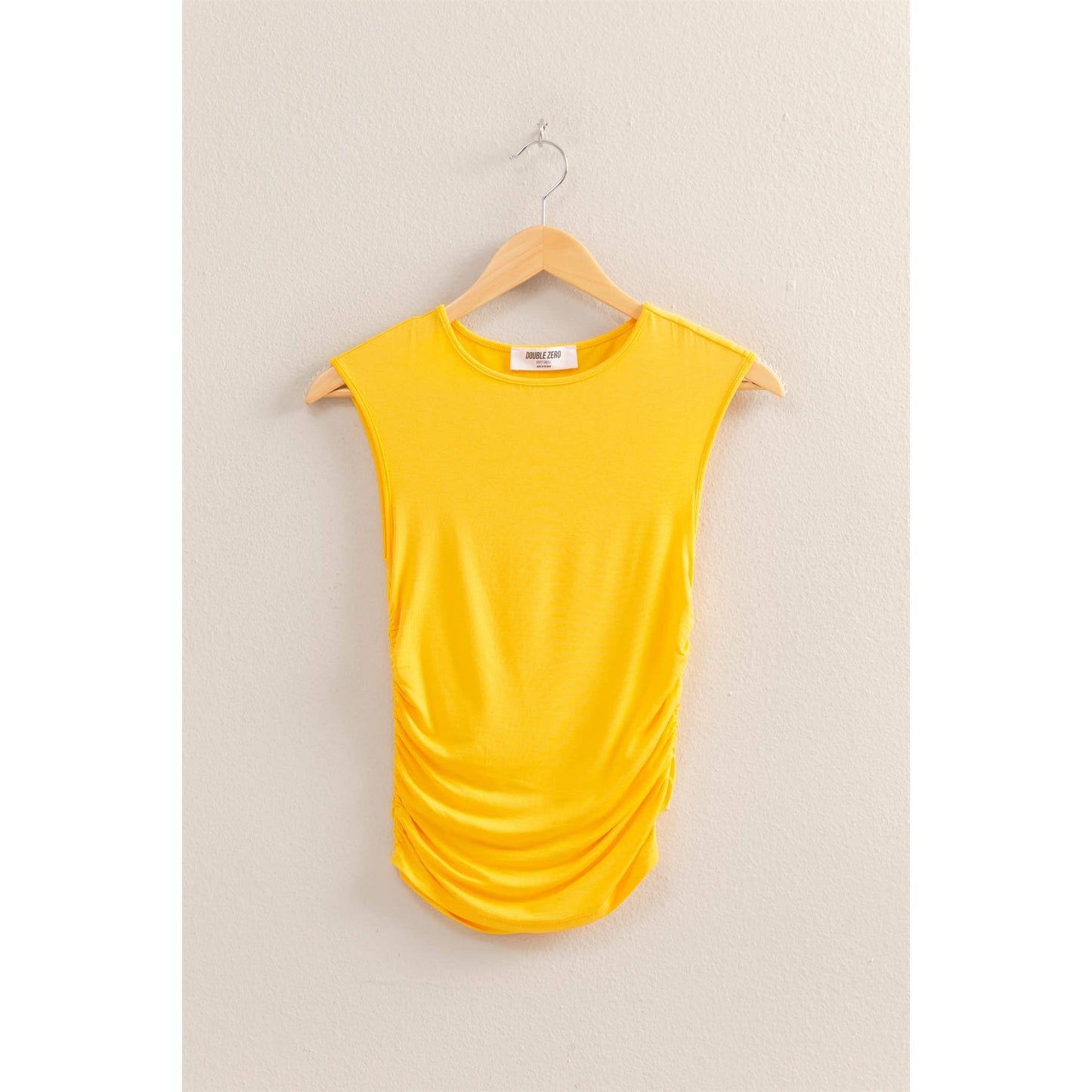 HYFVE -Cap Sleeve Ruched Detail Top