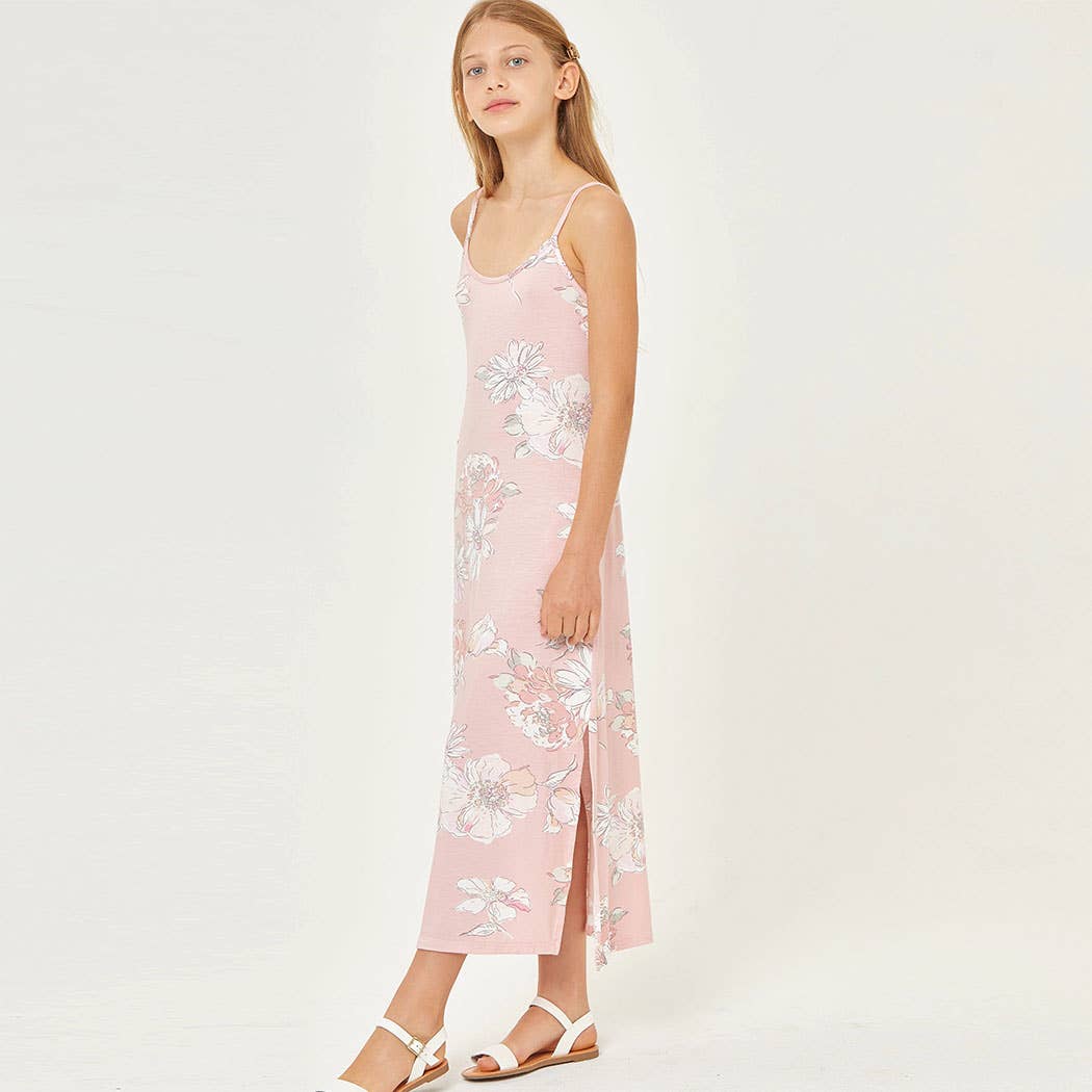 Good Girl - Floral Sleeveless Maxi Cami Dress