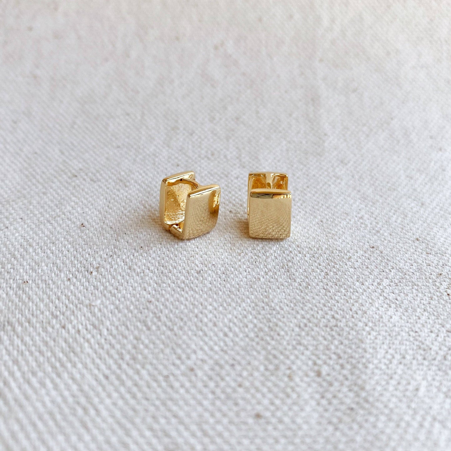 GoldFi - 18k Gold Filled Square Clicker Earrings