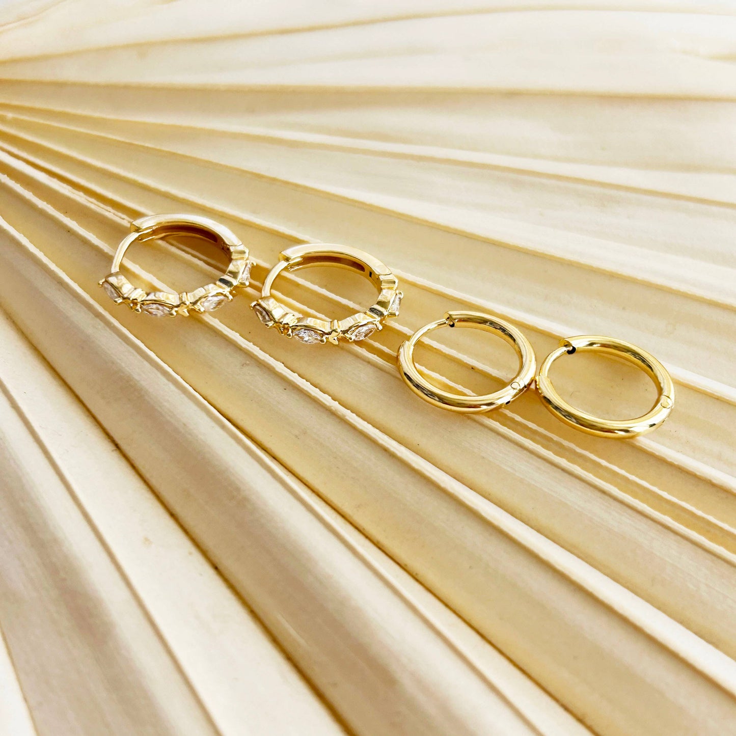 KARA | TOZER - Marquise Hoop Stacking Set #15