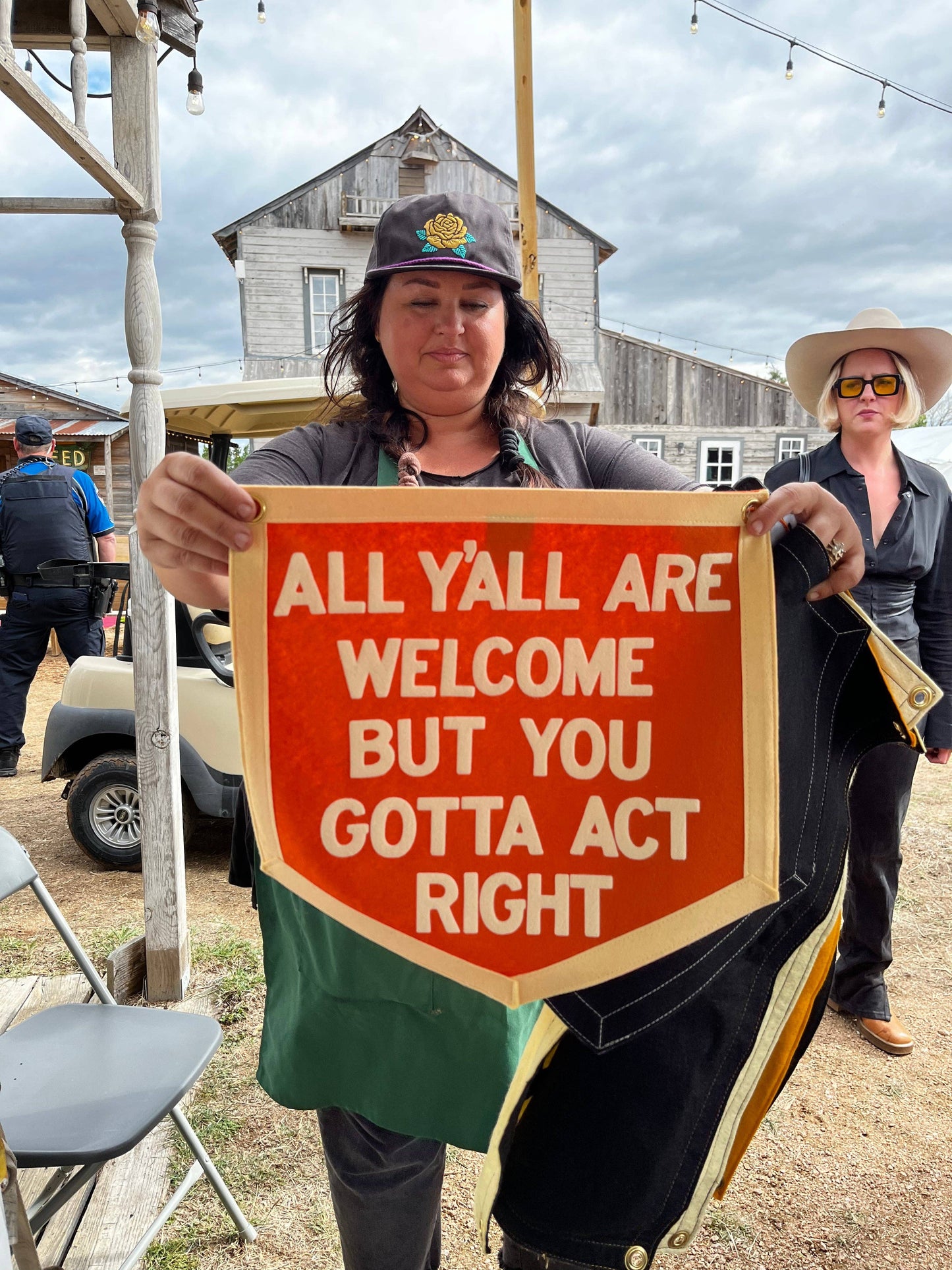 Oxford Pennant - All Y'all Are Welcome Camp Flag•Tate Farms x Oxford Pennant